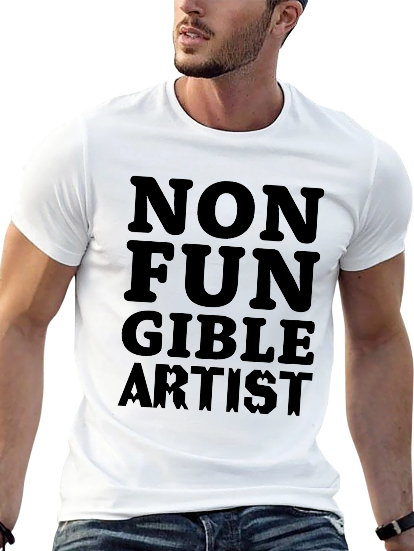 Non Fungible Artist Black Graphic T-Shirt