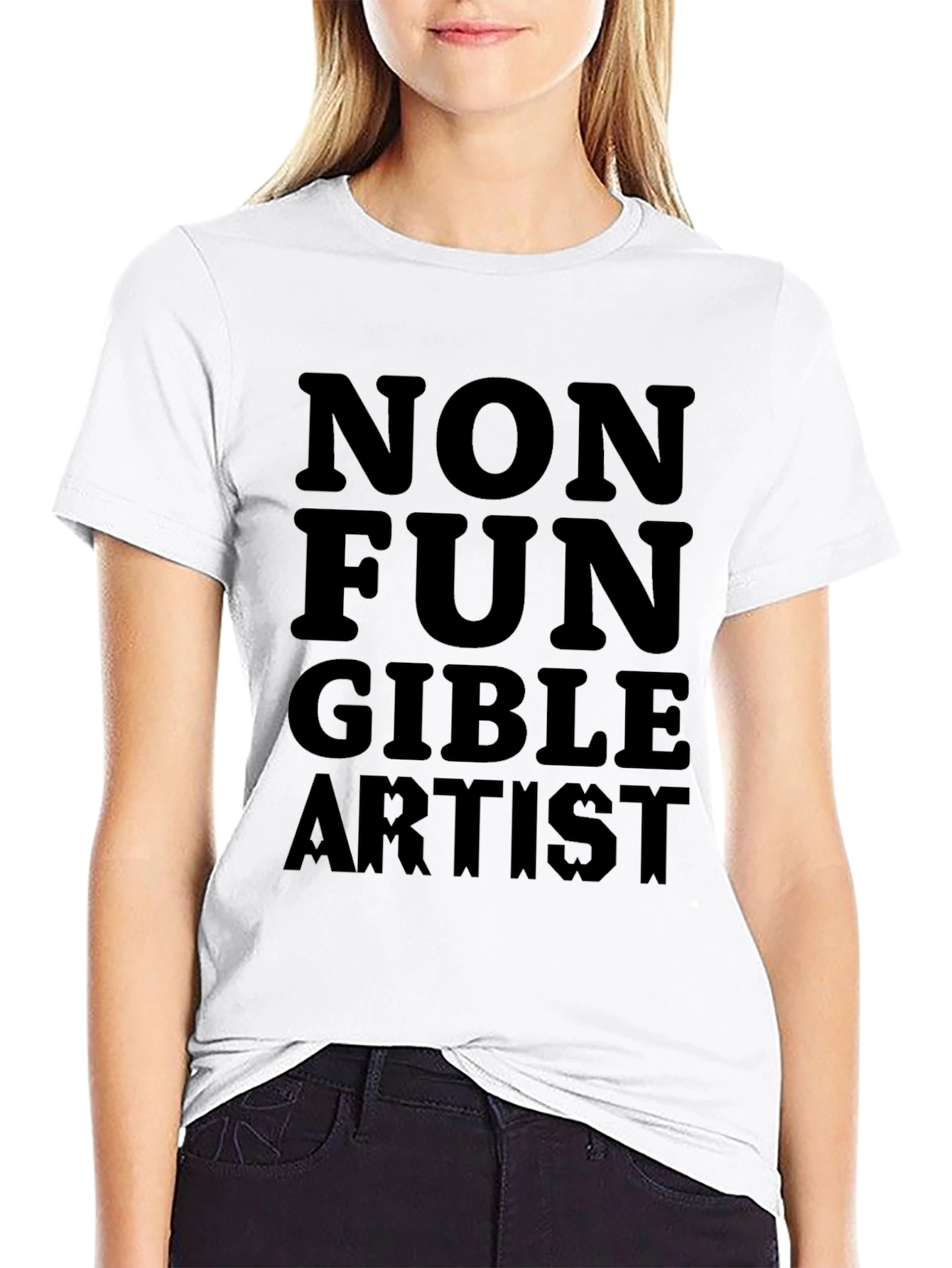 Non Fungible Artist Black Graphic T-Shirt