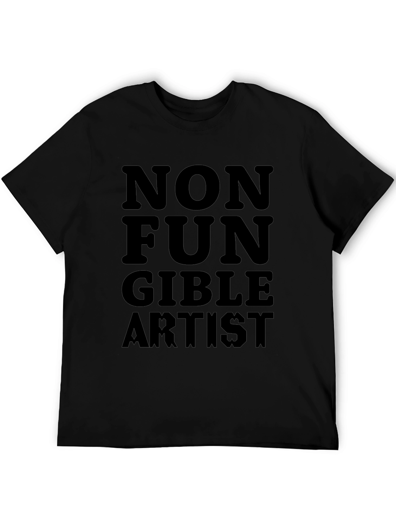 Non Fungible Artist Black Graphic T-Shirt