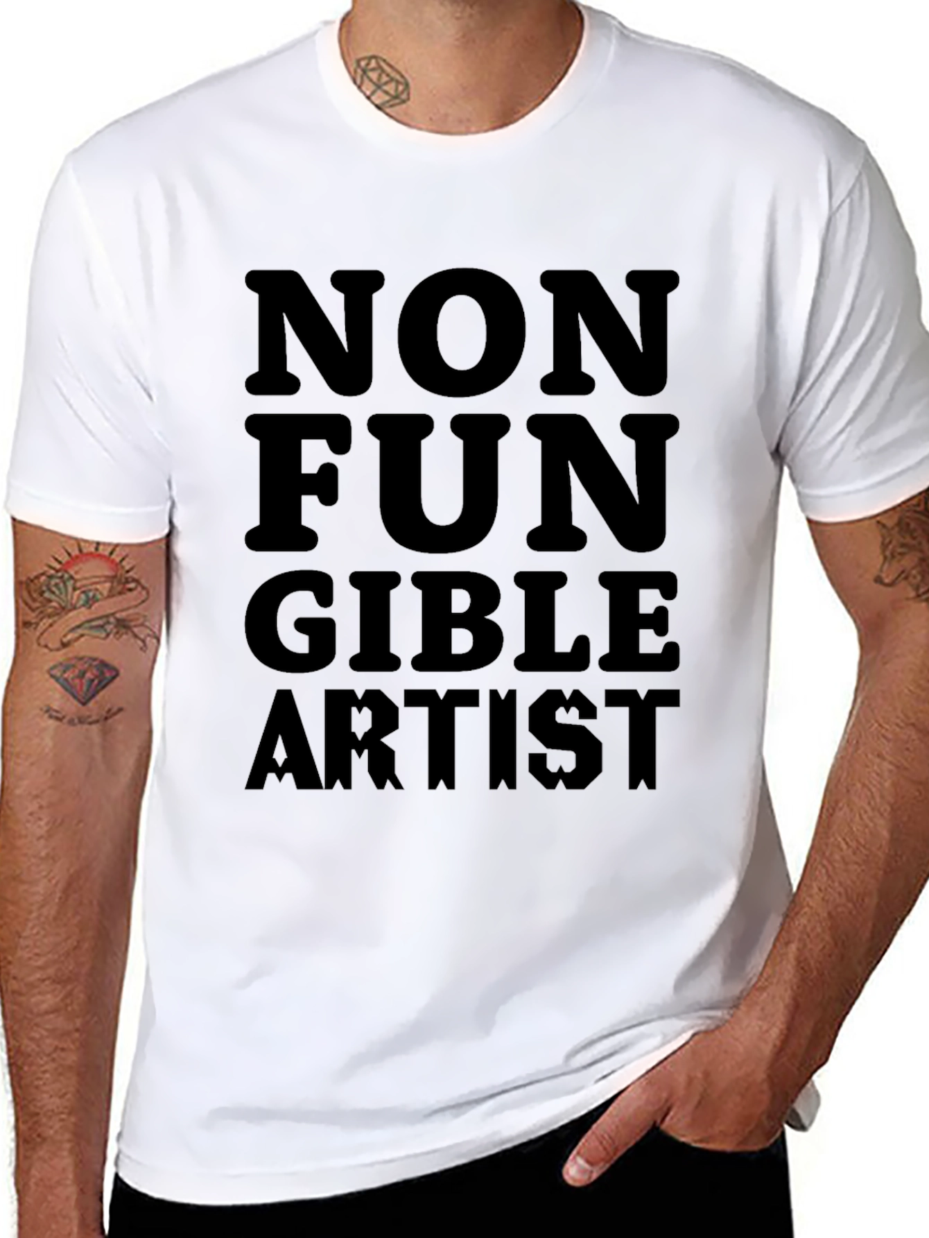 Non Fungible Artist Black Graphic T-Shirt