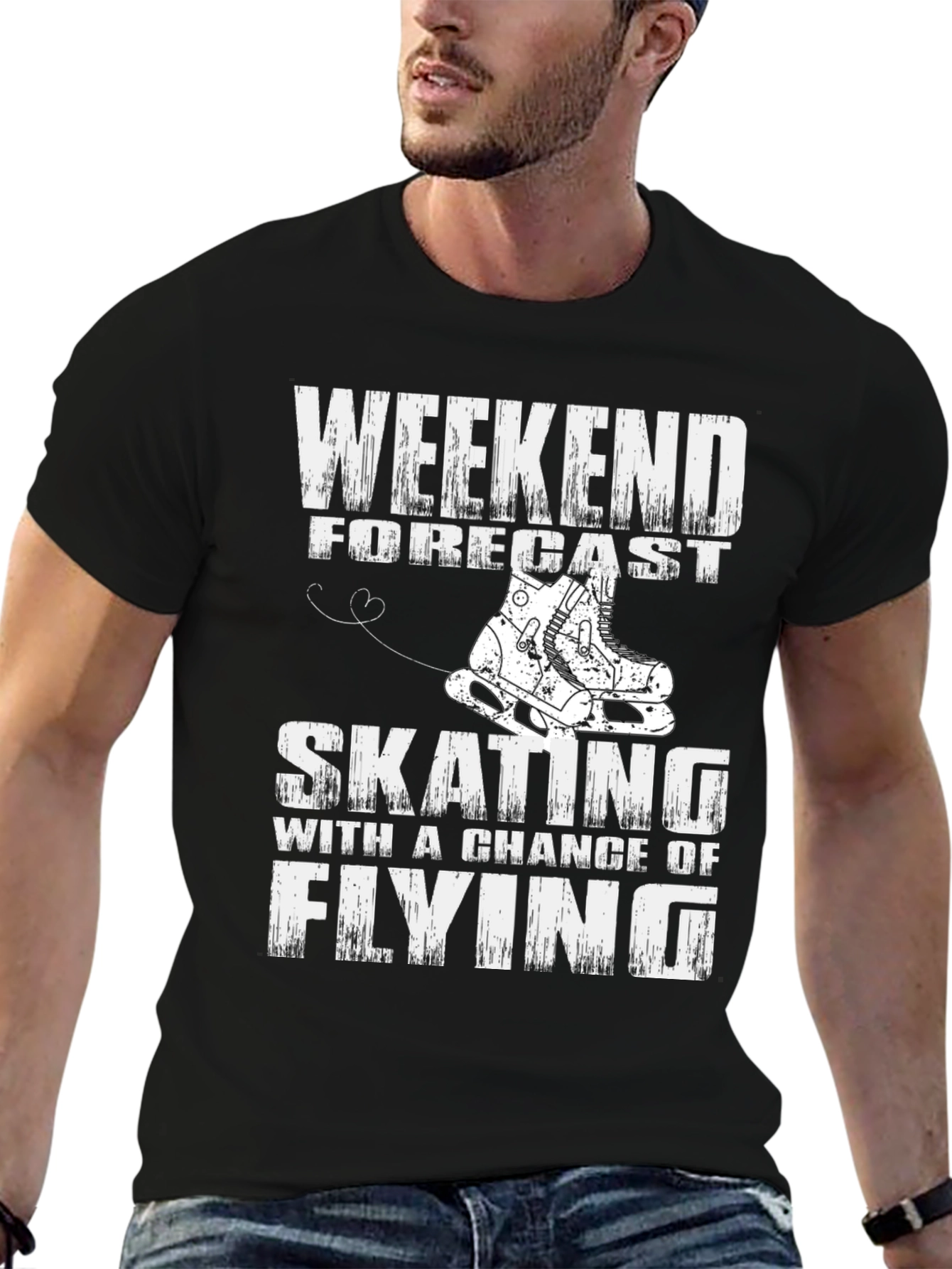 Weekend Forecast Skating T-Shirt - Funny Skater Tee