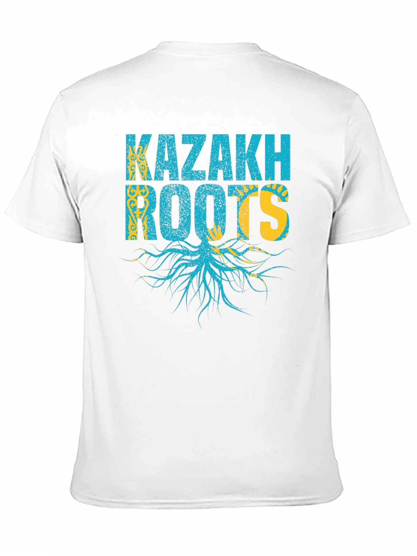 Kazakh Roots T-Shirt - Black Cotton Tee