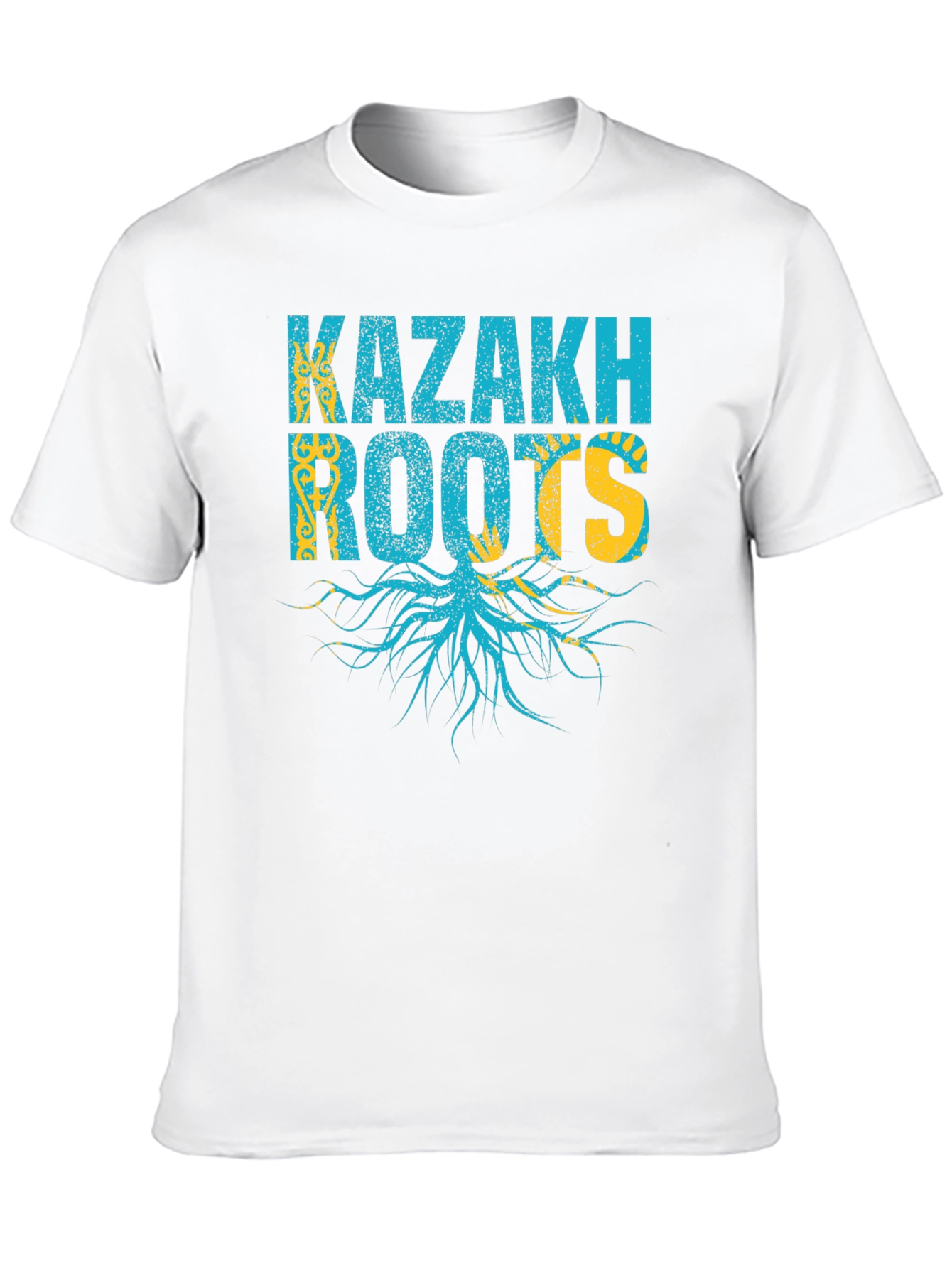Kazakh Roots T-Shirt - Black Cotton Tee