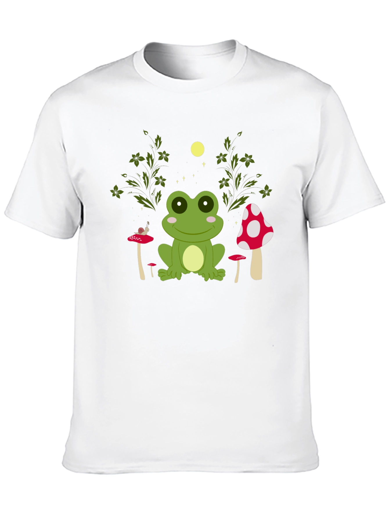 Frog and Mushroom Graphic Tee