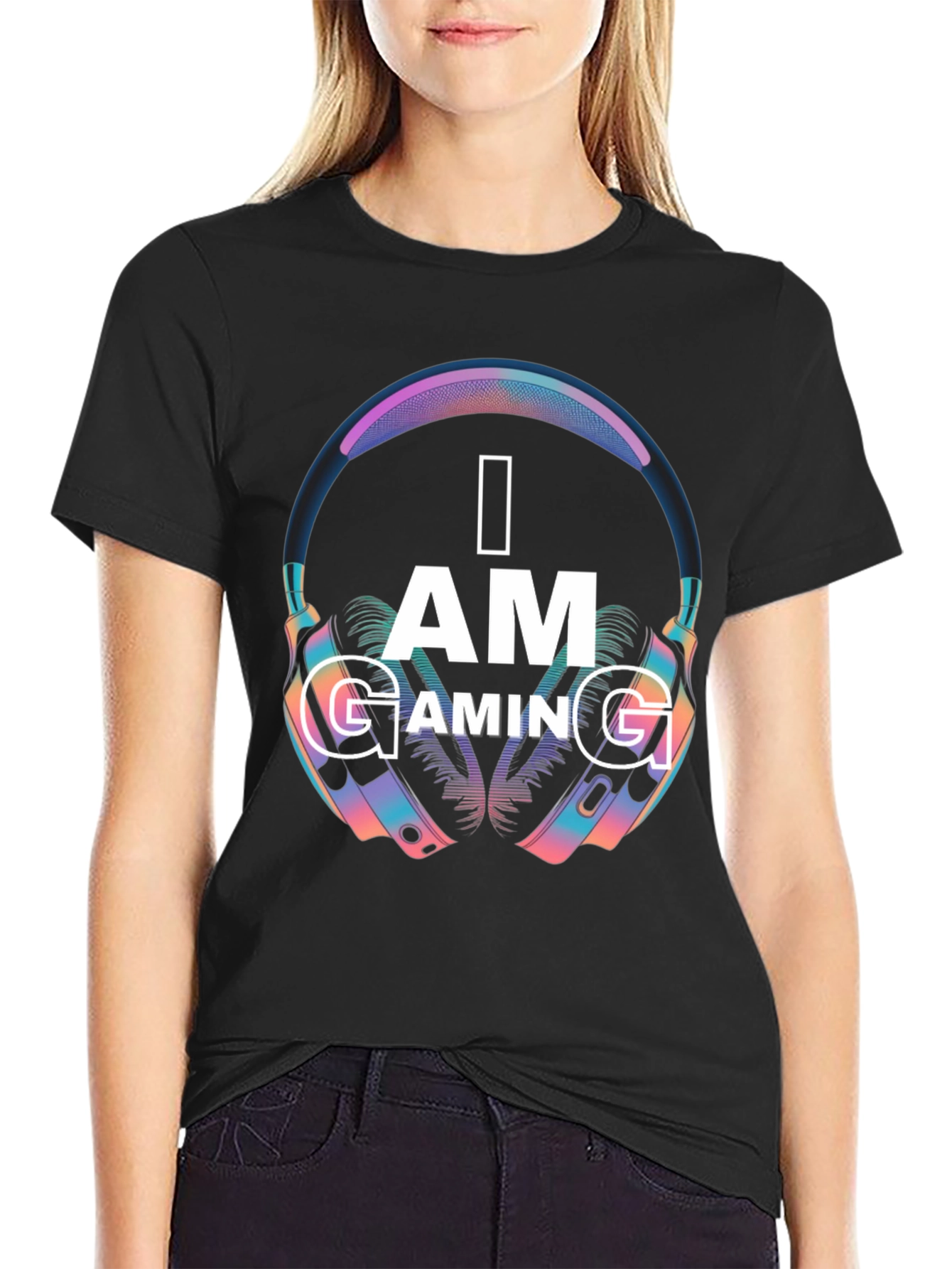 I AM GAMING Graphic Print Tee