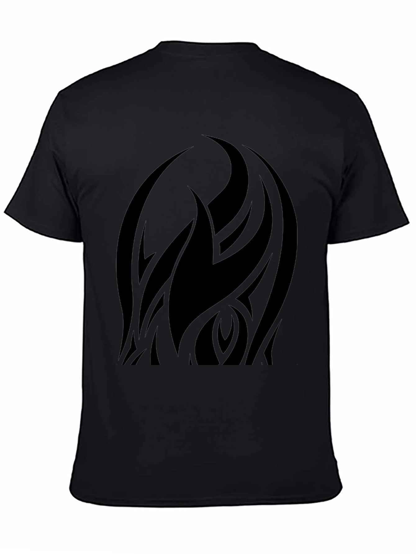 Mens Black Tribal Graphic Tee
