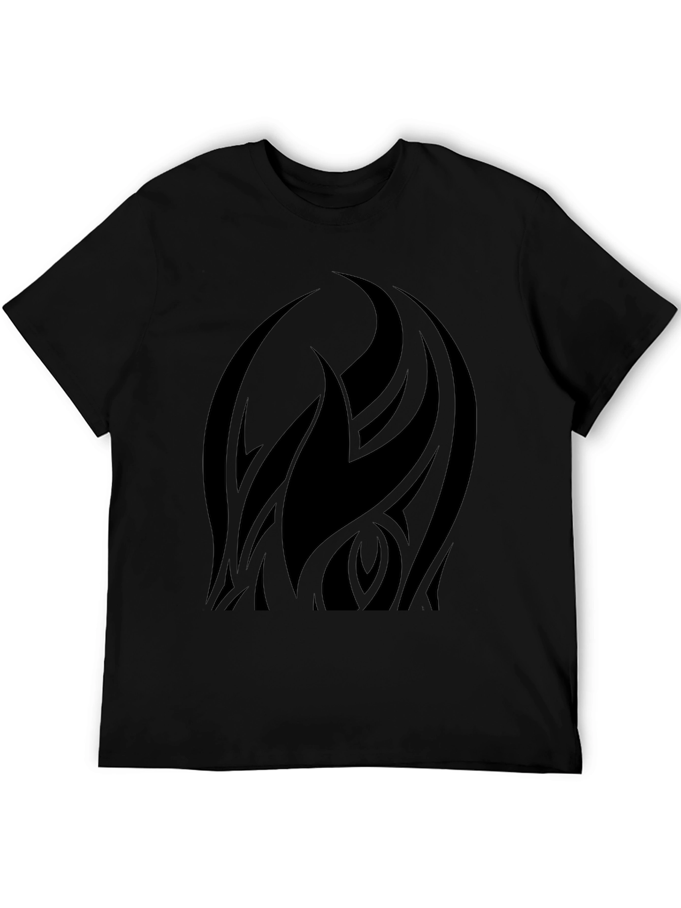 Mens Black Tribal Graphic Tee