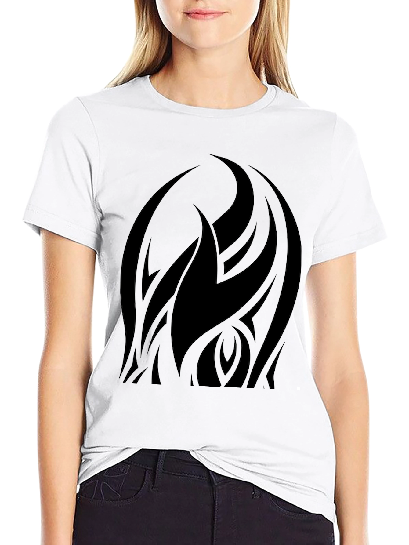 Mens Black Tribal Graphic Tee