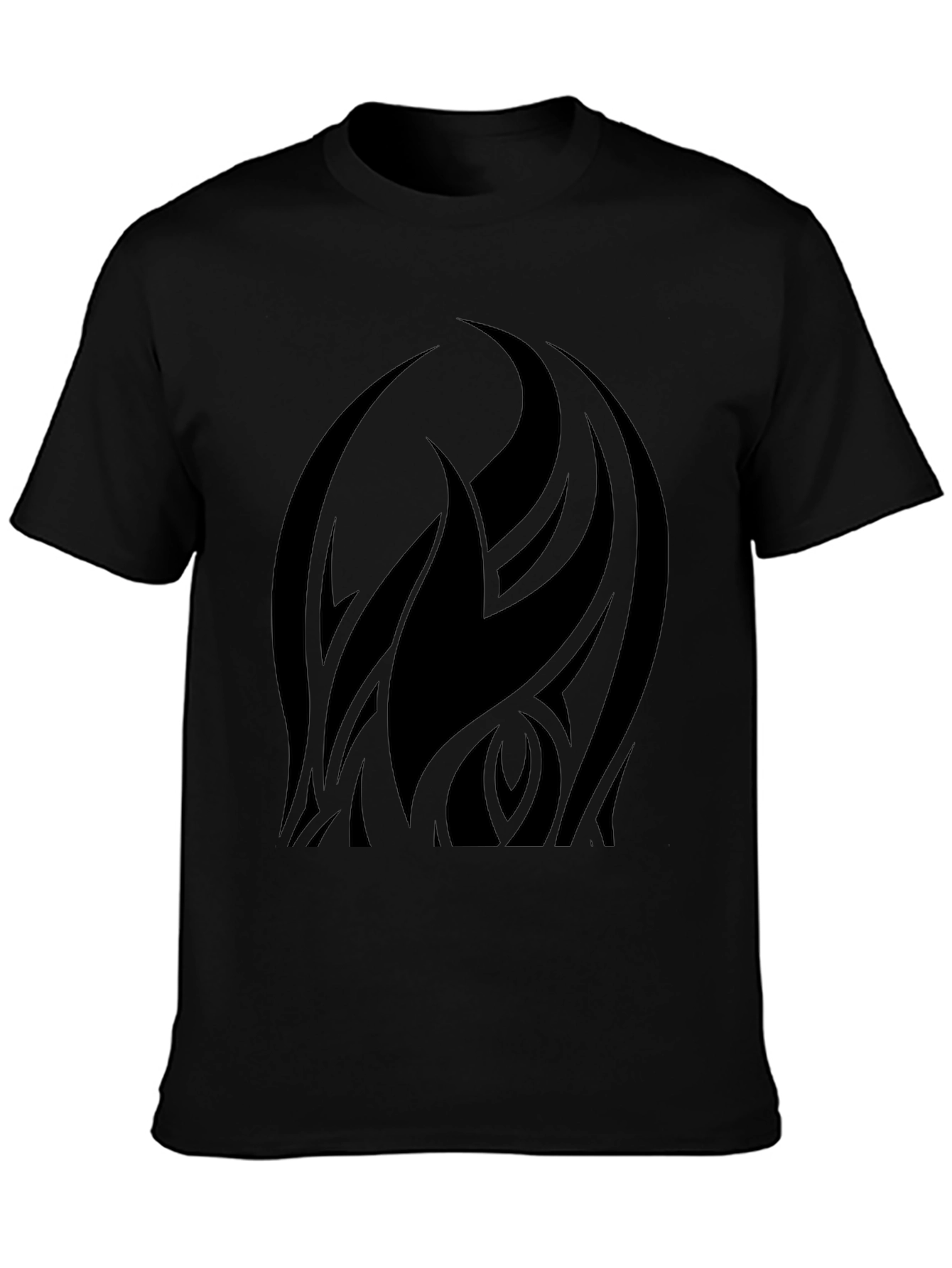Mens Black Tribal Graphic Tee