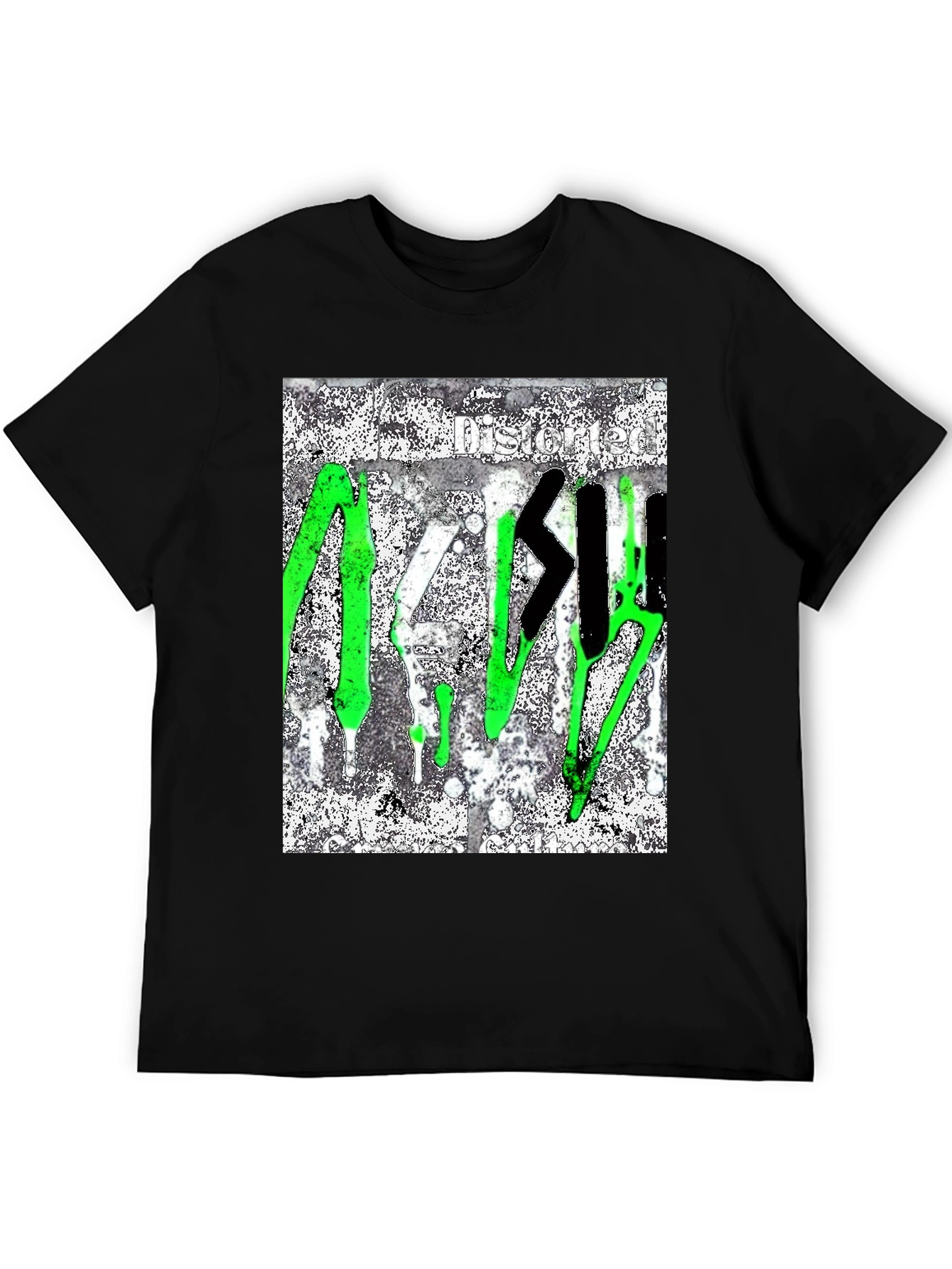 Distorted Graffiti Style T-Shirt