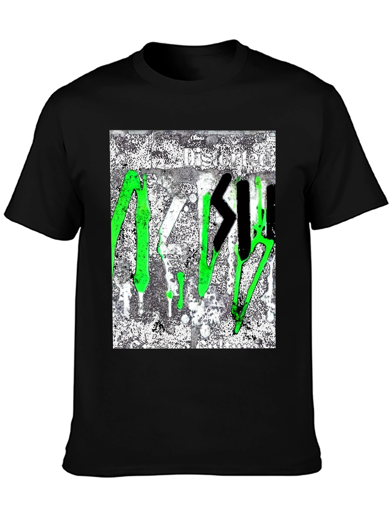 Distorted Graffiti Style T-Shirt