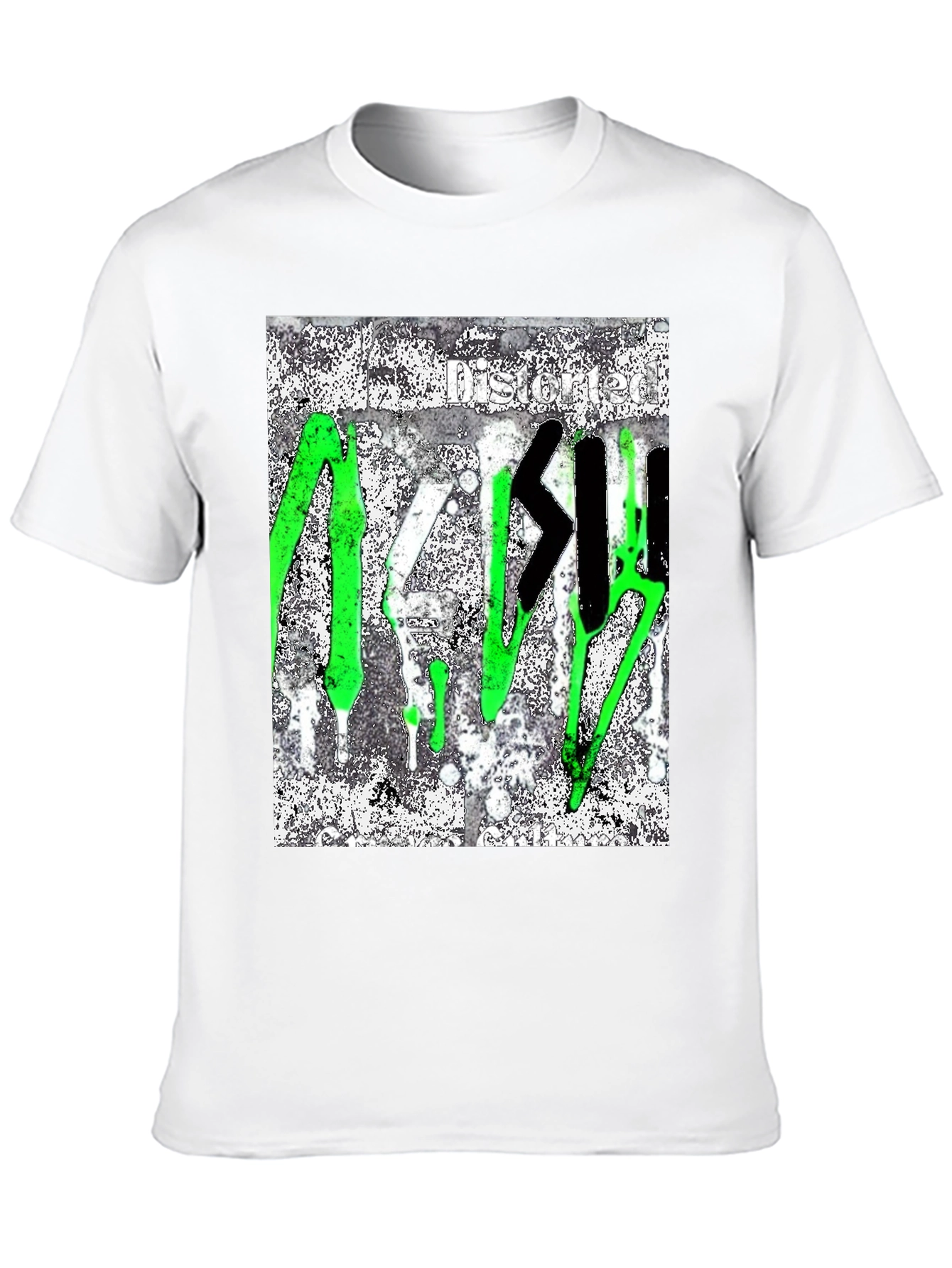 Distorted Graffiti Style T-Shirt