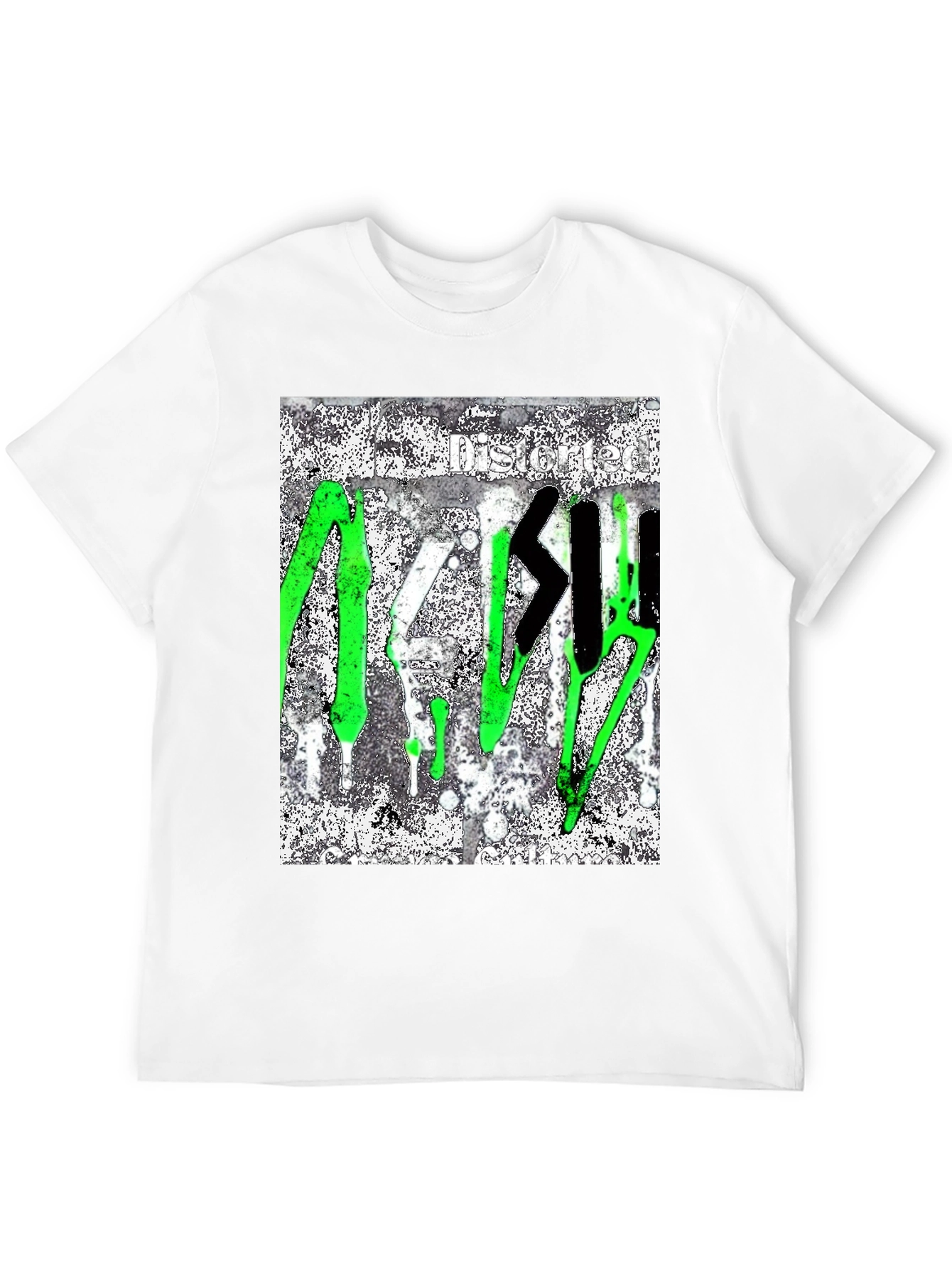Distorted Graffiti Style T-Shirt