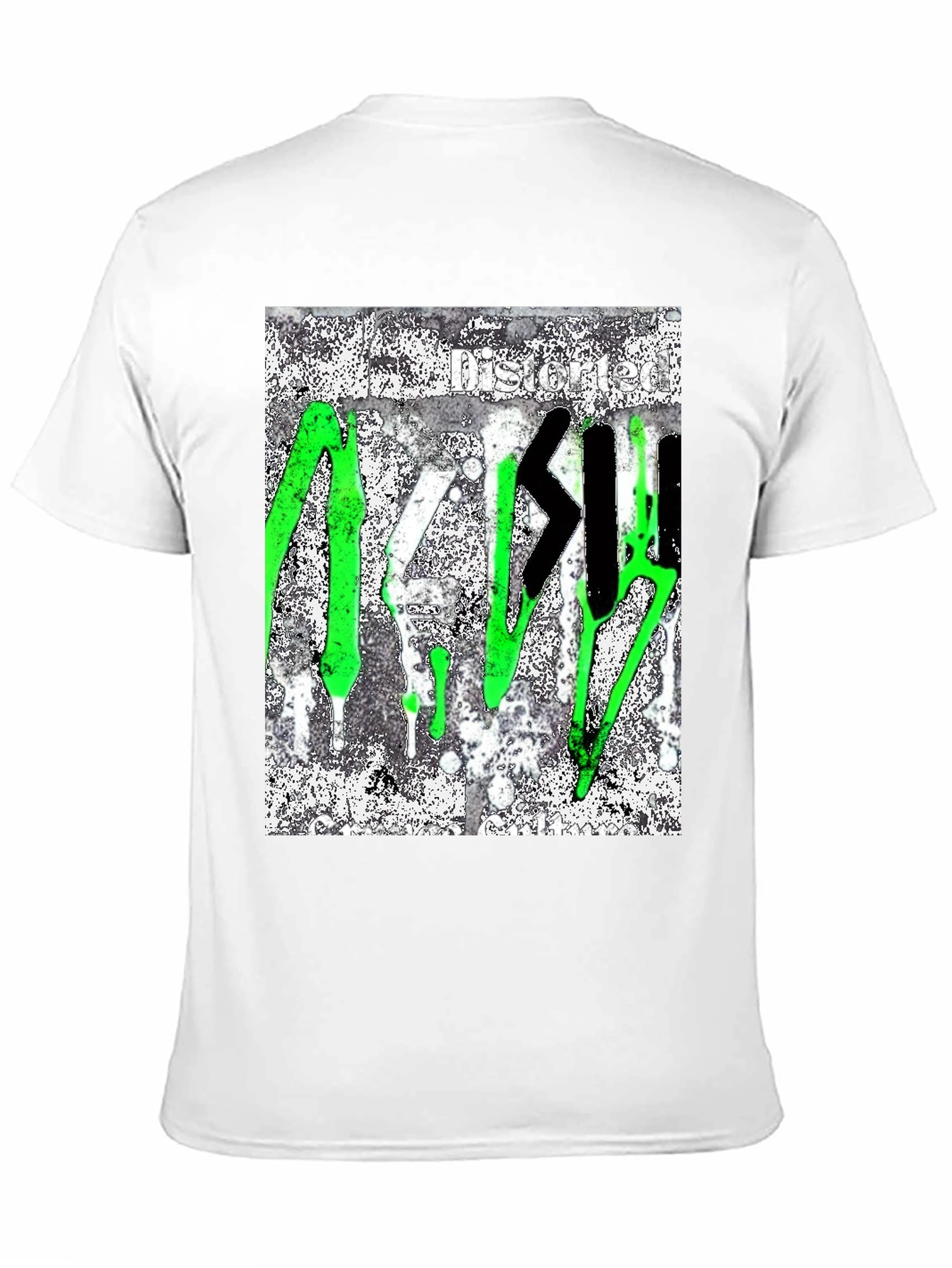 Distorted Graffiti Style T-Shirt