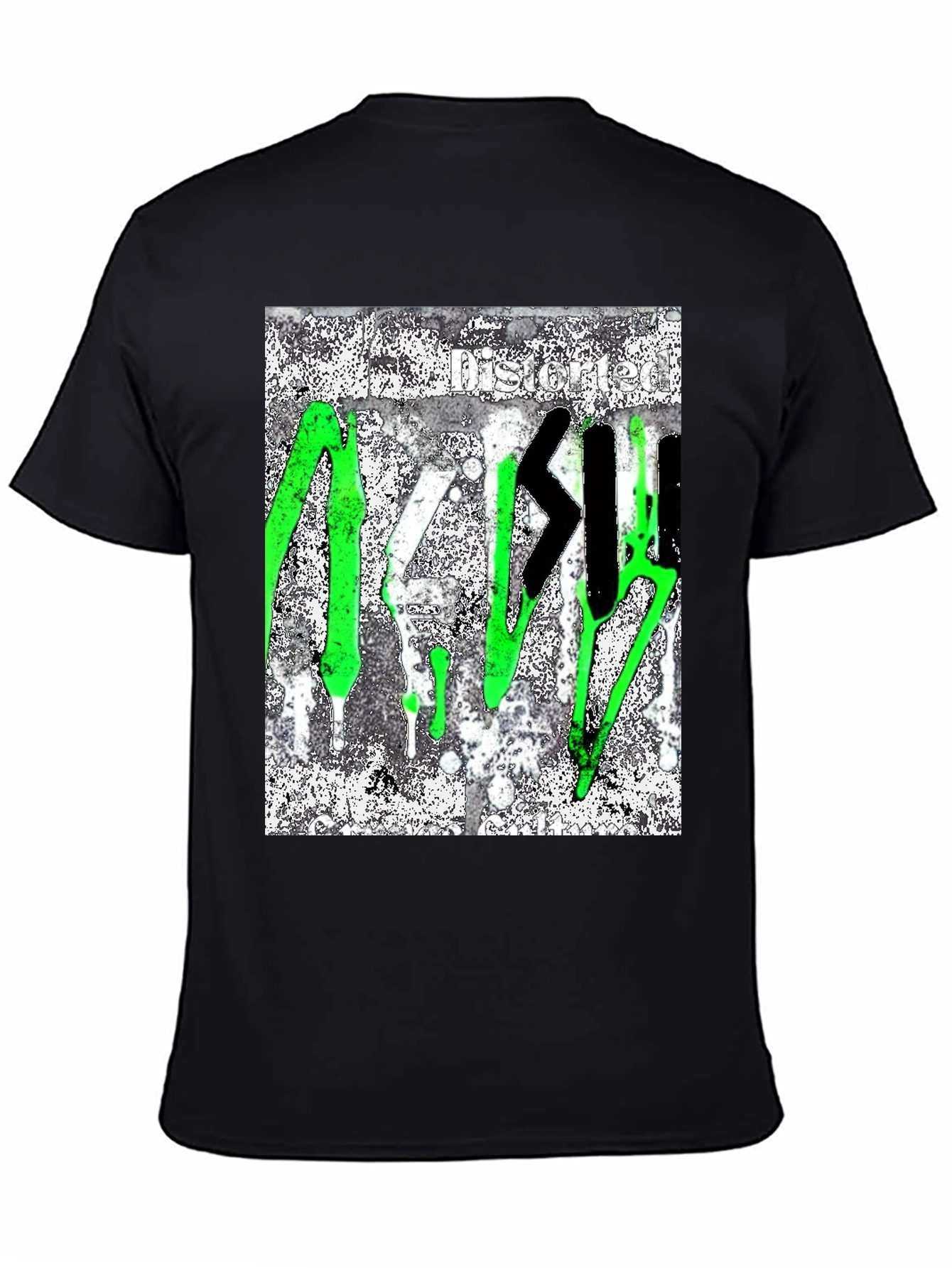 Distorted Graffiti Style T-Shirt