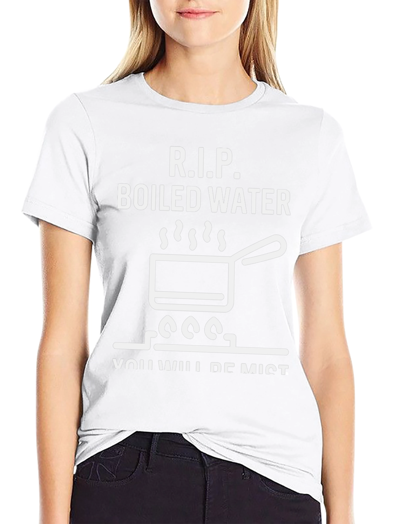 RIP Boiled Water Funny Graphic T-Shirt