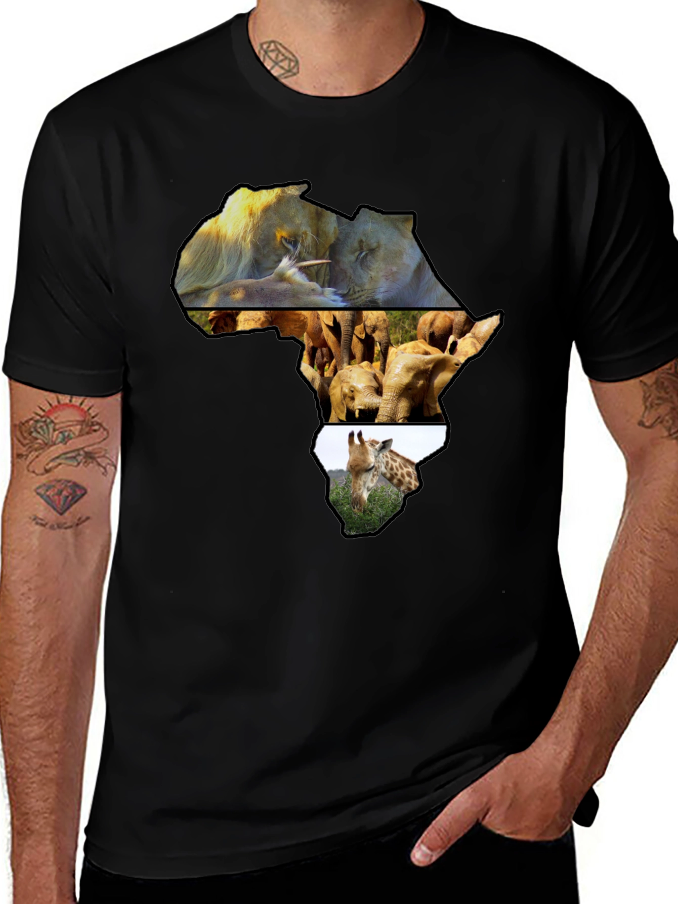 Africa Animals Graphic Tee - Unisex Crew Neck
