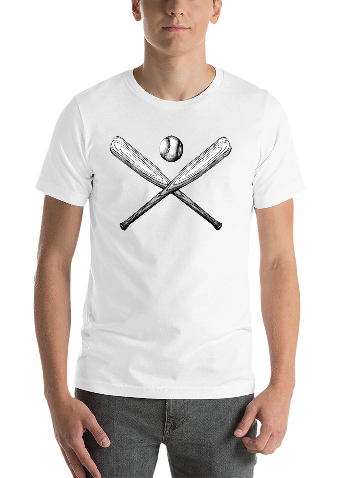 Baseball Bats and Ball Graphic T-Shirt