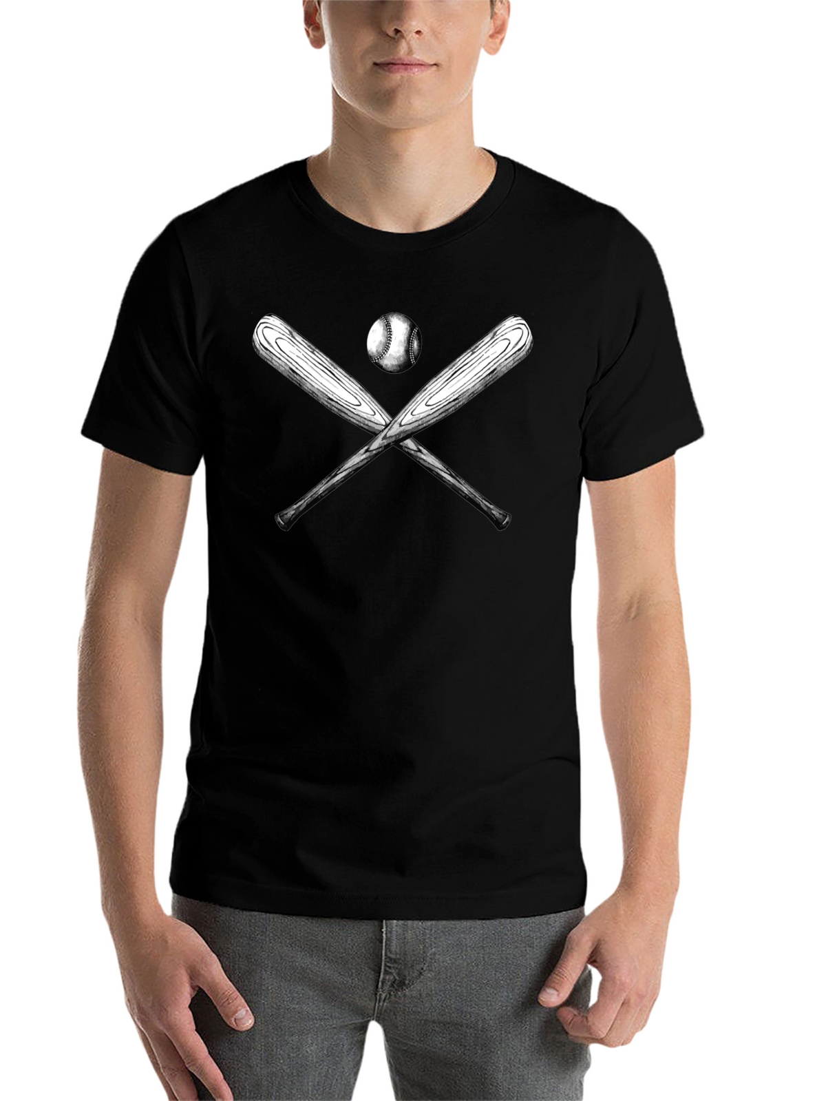 Baseball Bats and Ball Graphic T-Shirt