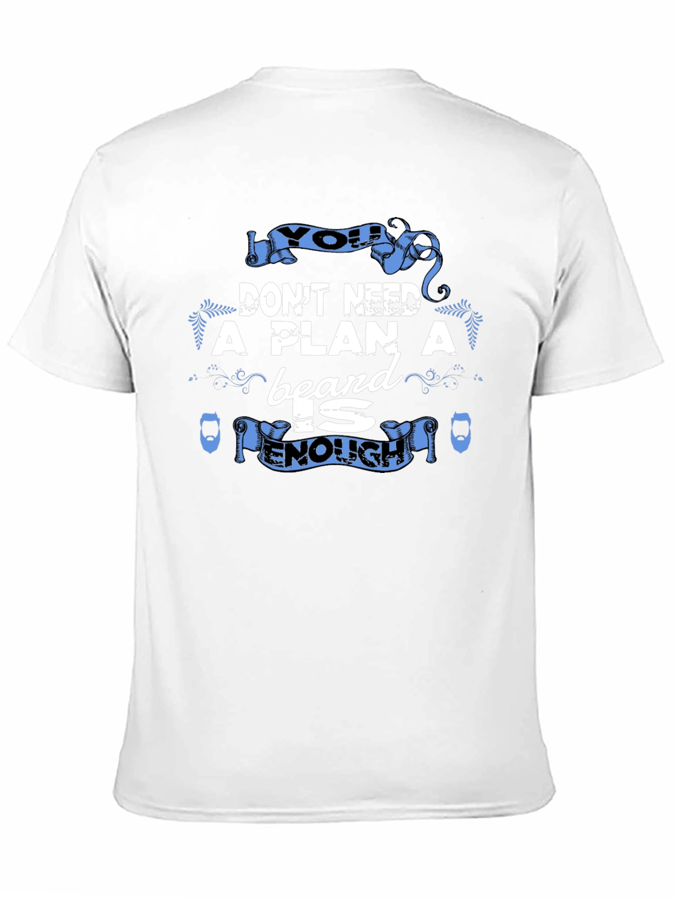 Beard is Enough Graphic Tee - Black