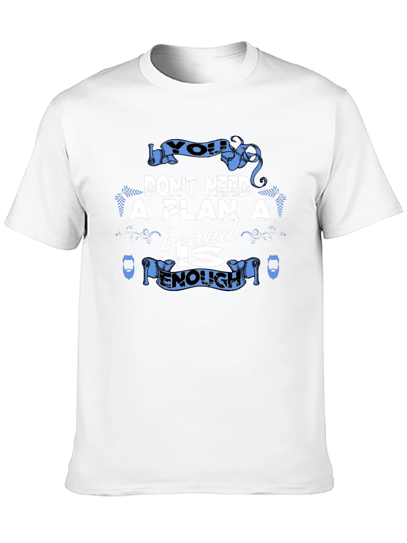 Beard is Enough Graphic Tee - Black