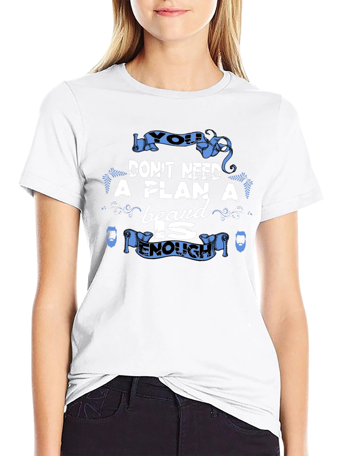 Beard is Enough Graphic Tee - Black
