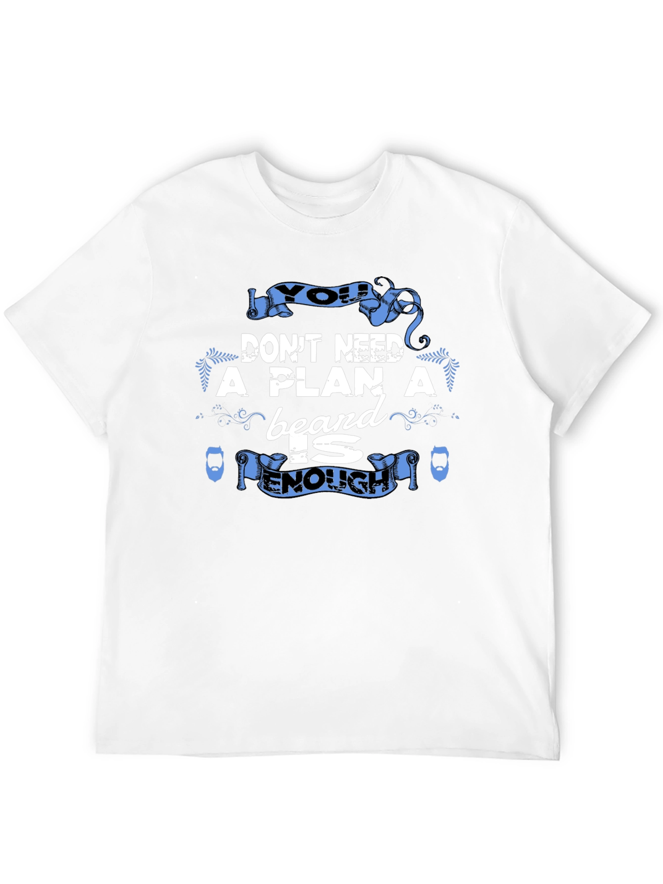 Beard is Enough Graphic Tee - Black