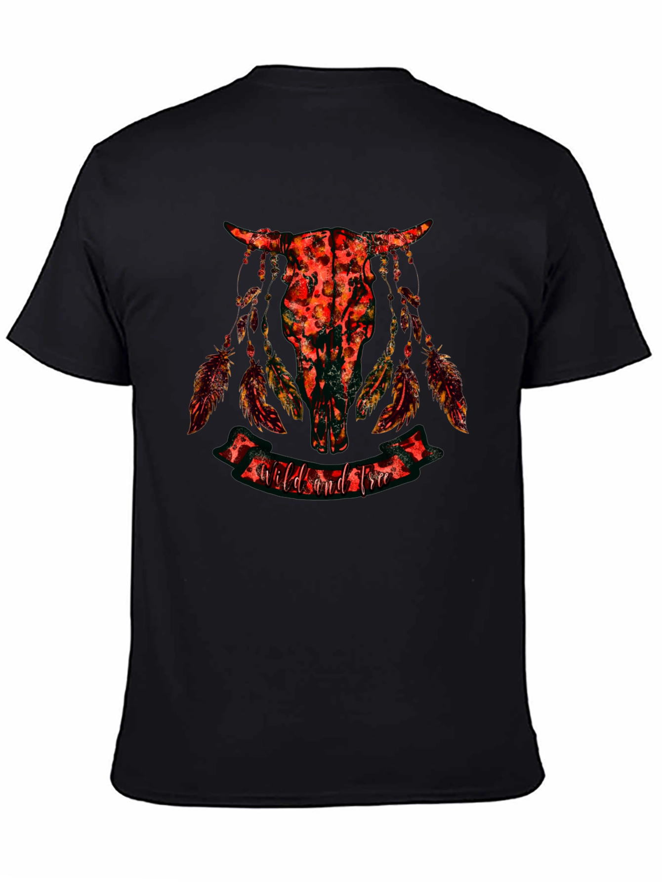 Wild and Free Skull Graphic Tee