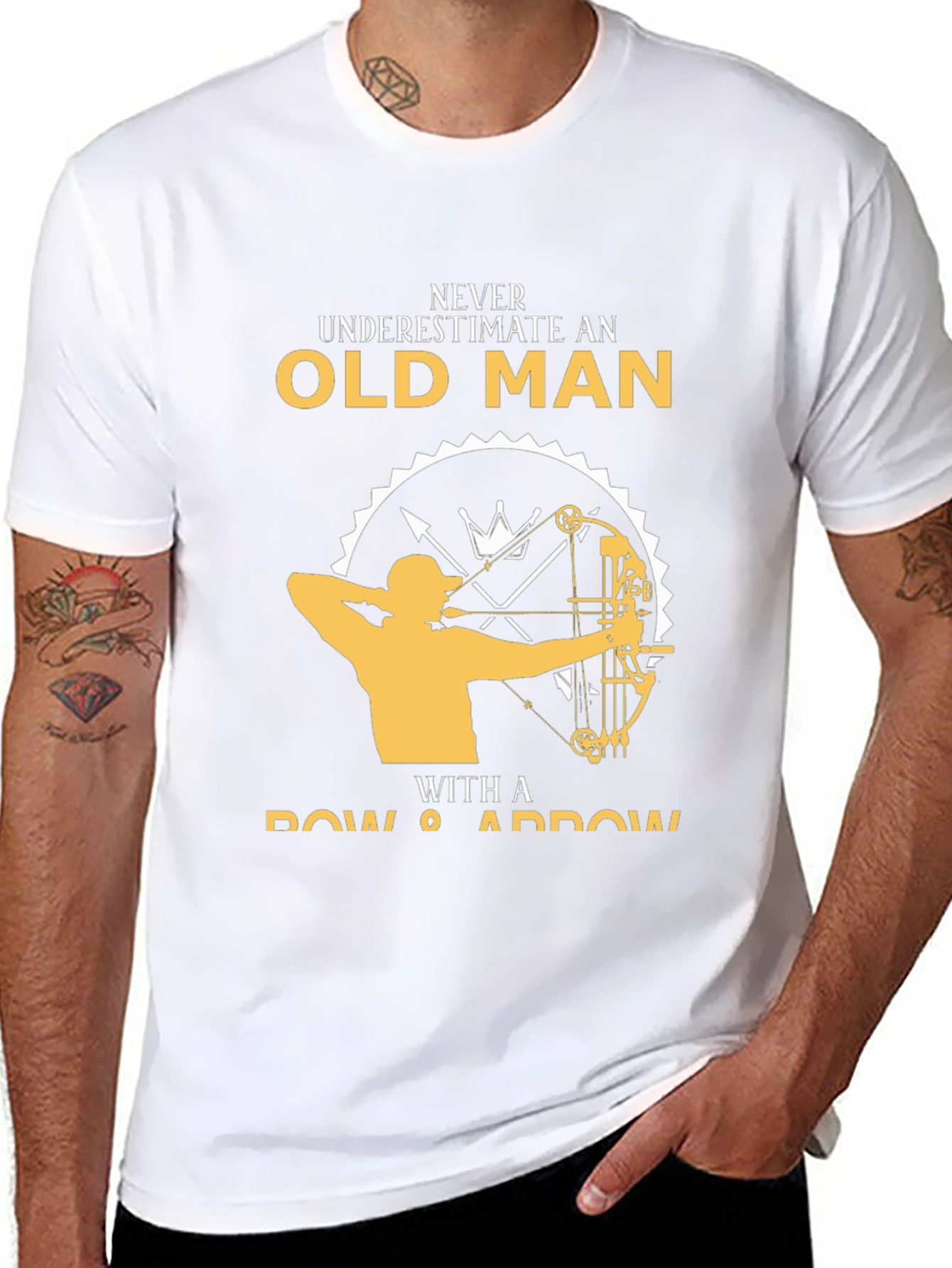 Never Underestimate Old Man T-Shirt