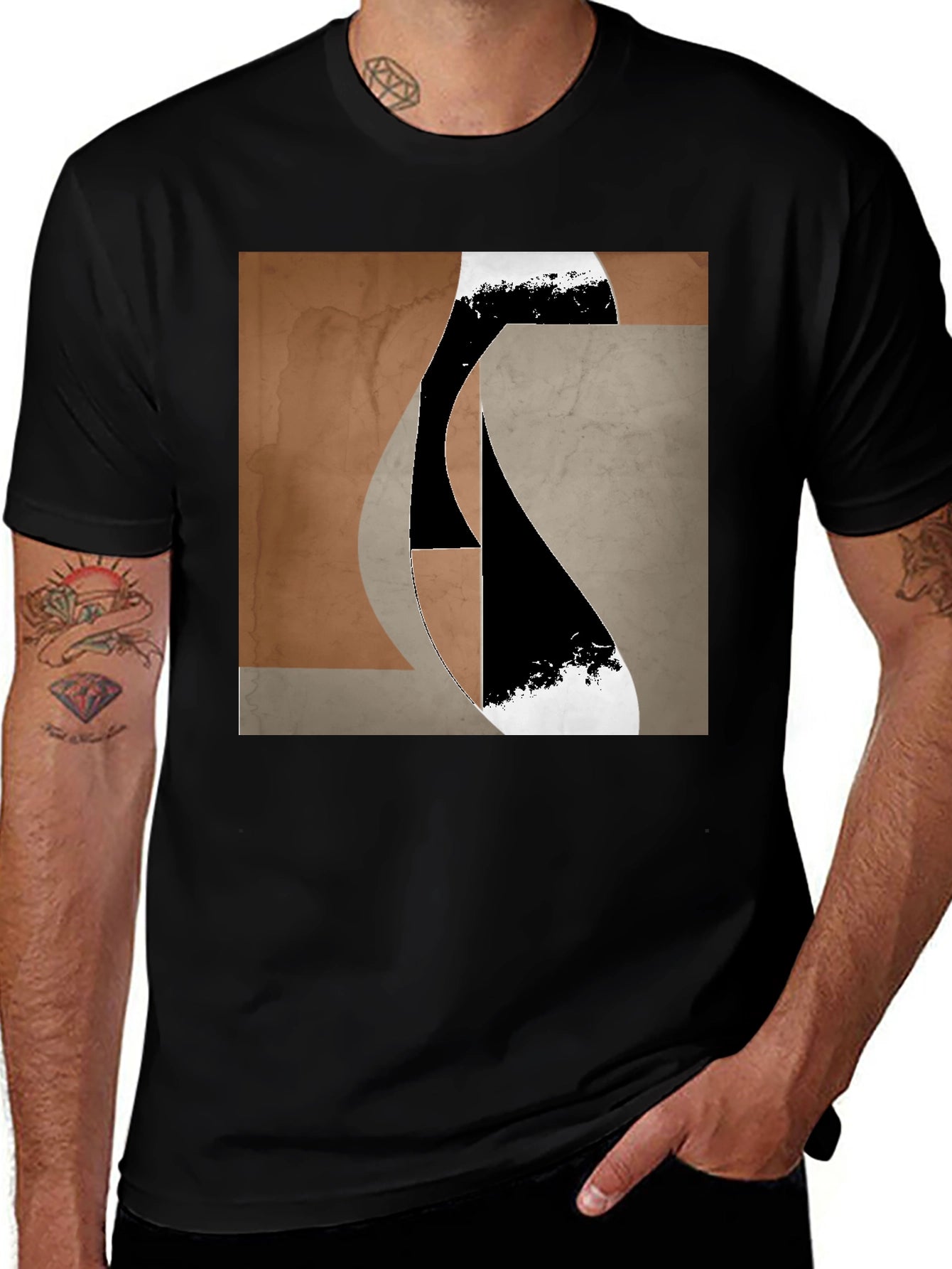 Abstract Art Graphic Tee - Modern Design