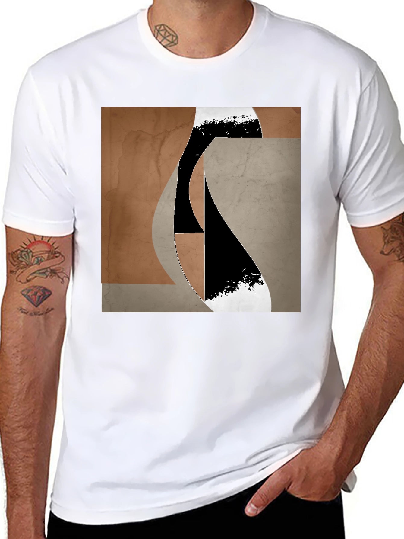Abstract Art Graphic Tee - Modern Design