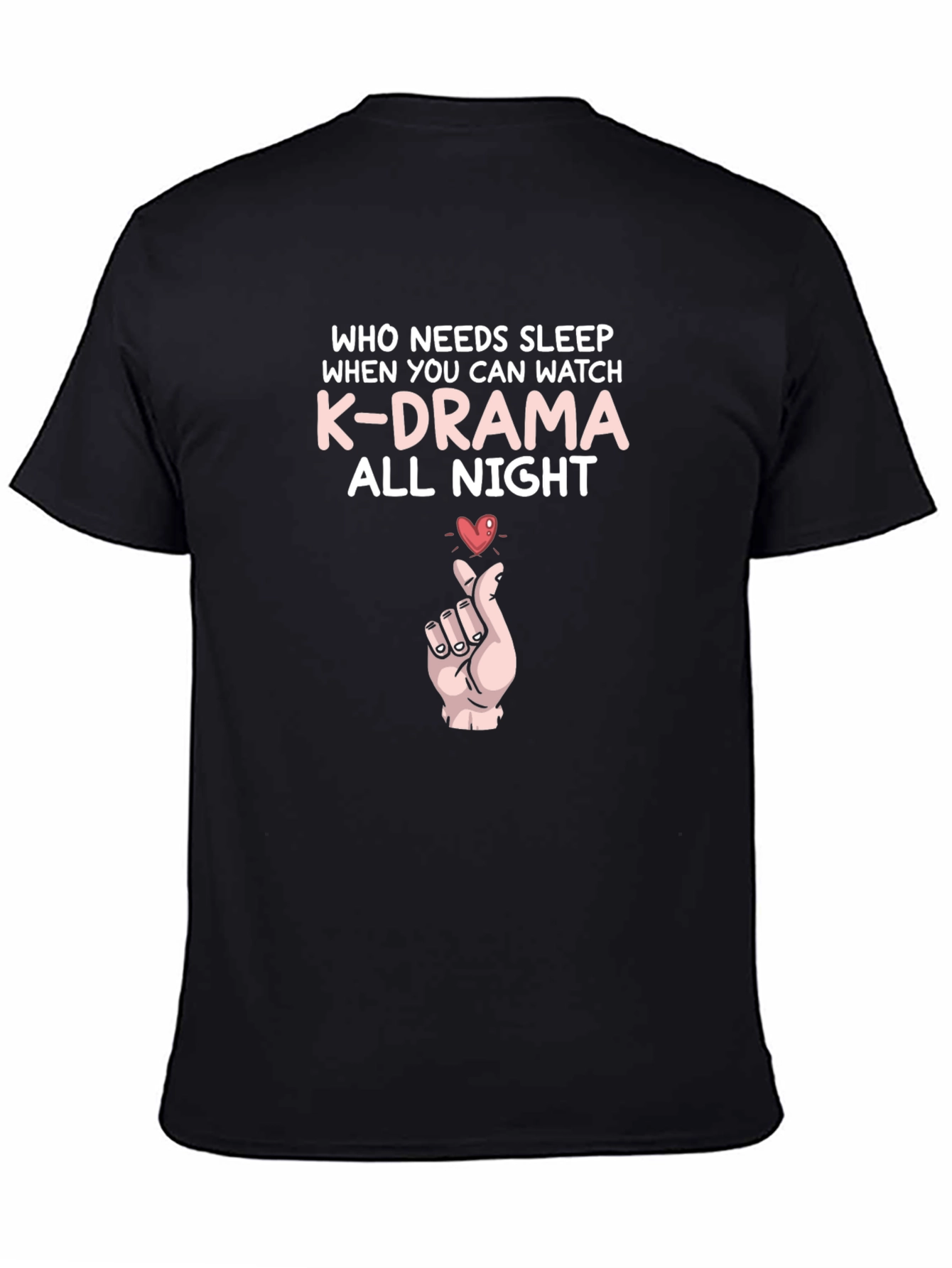 K-Drama All Night Black T-Shirt