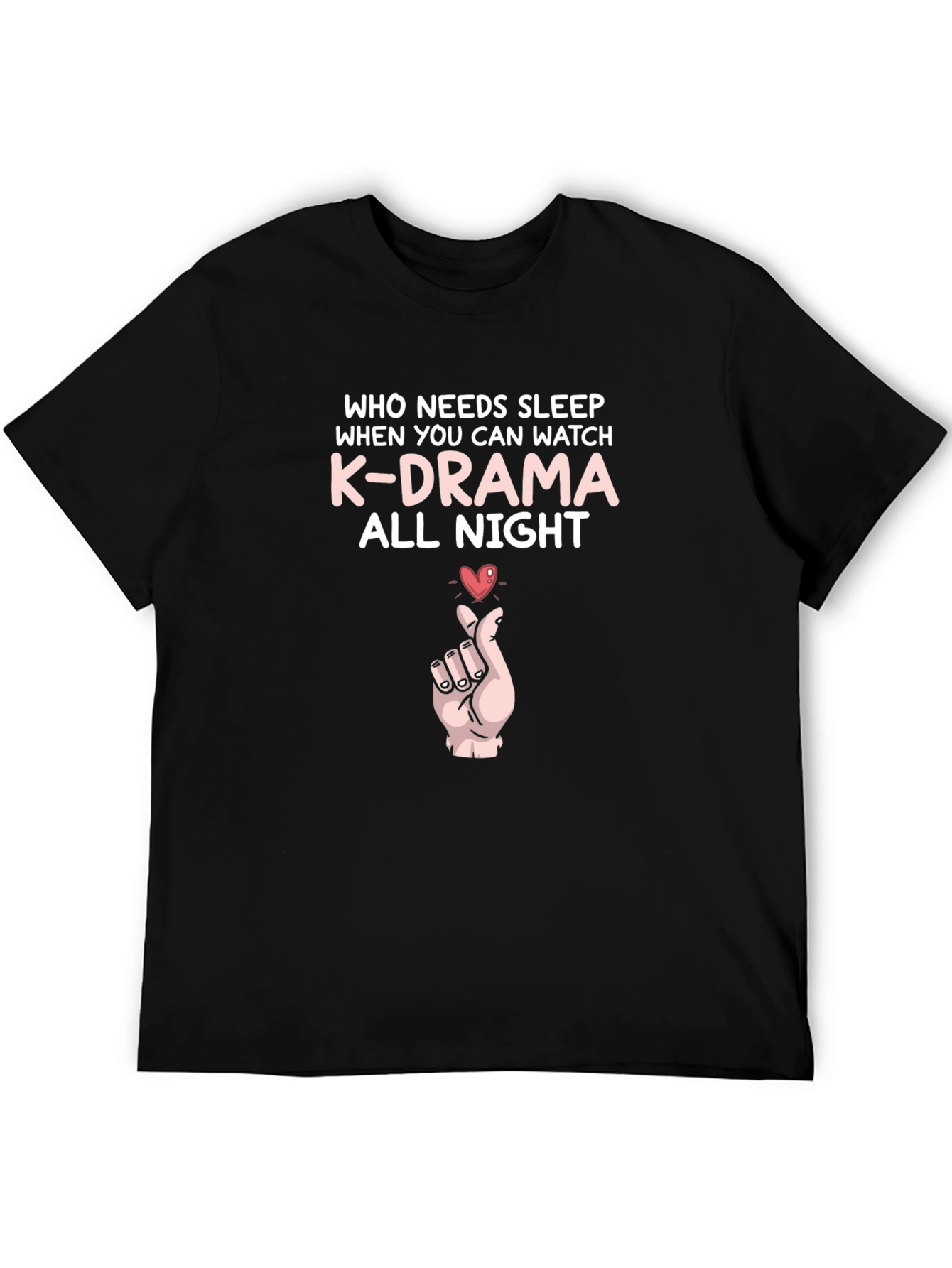 K-Drama All Night Black T-Shirt