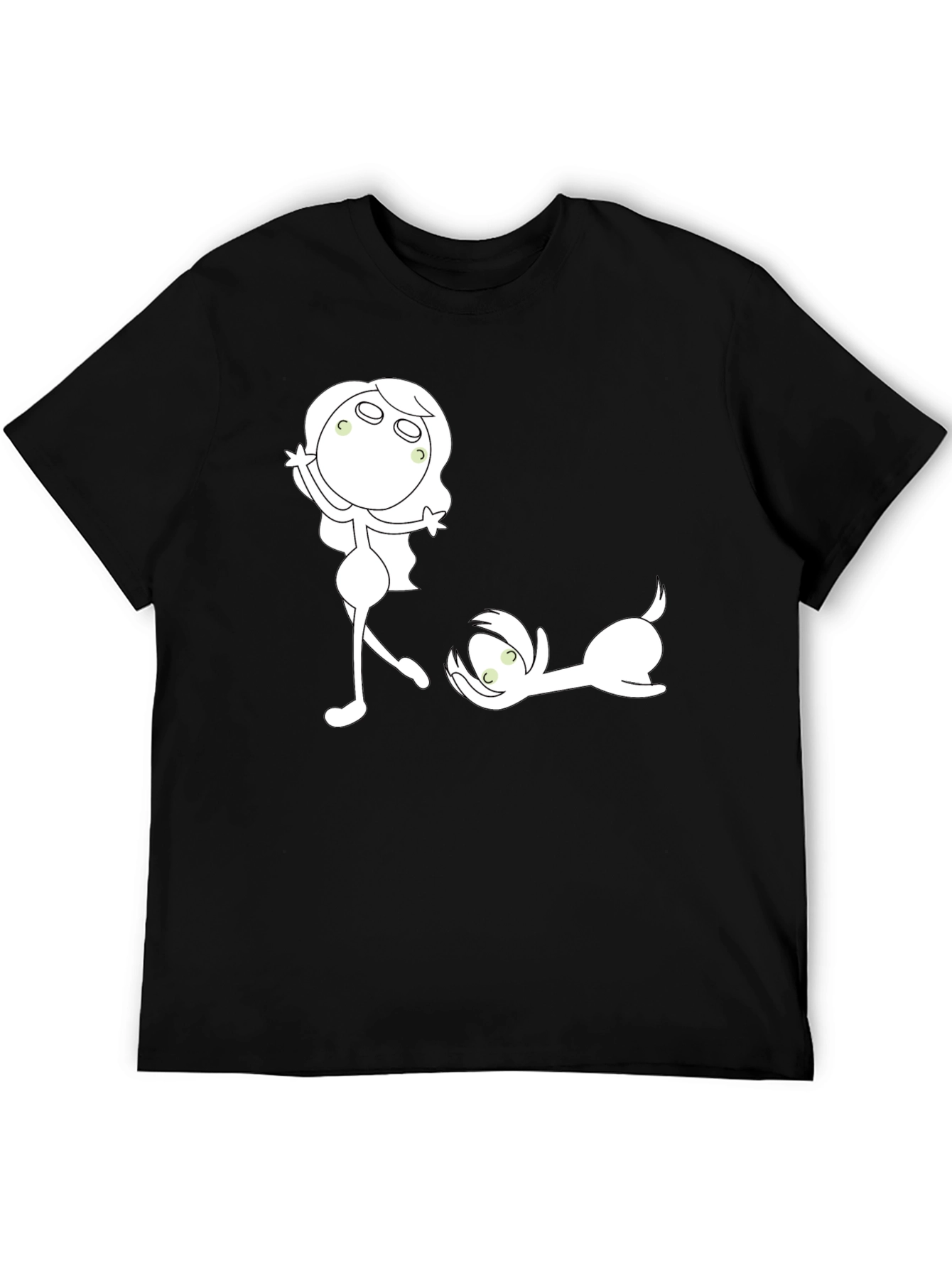 Fun Graphic Print Crew Neck T-Shirt