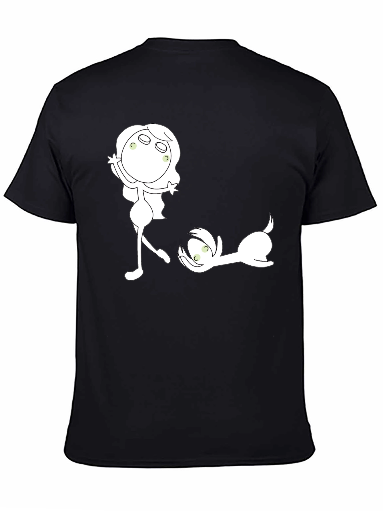 Fun Graphic Print Crew Neck T-Shirt