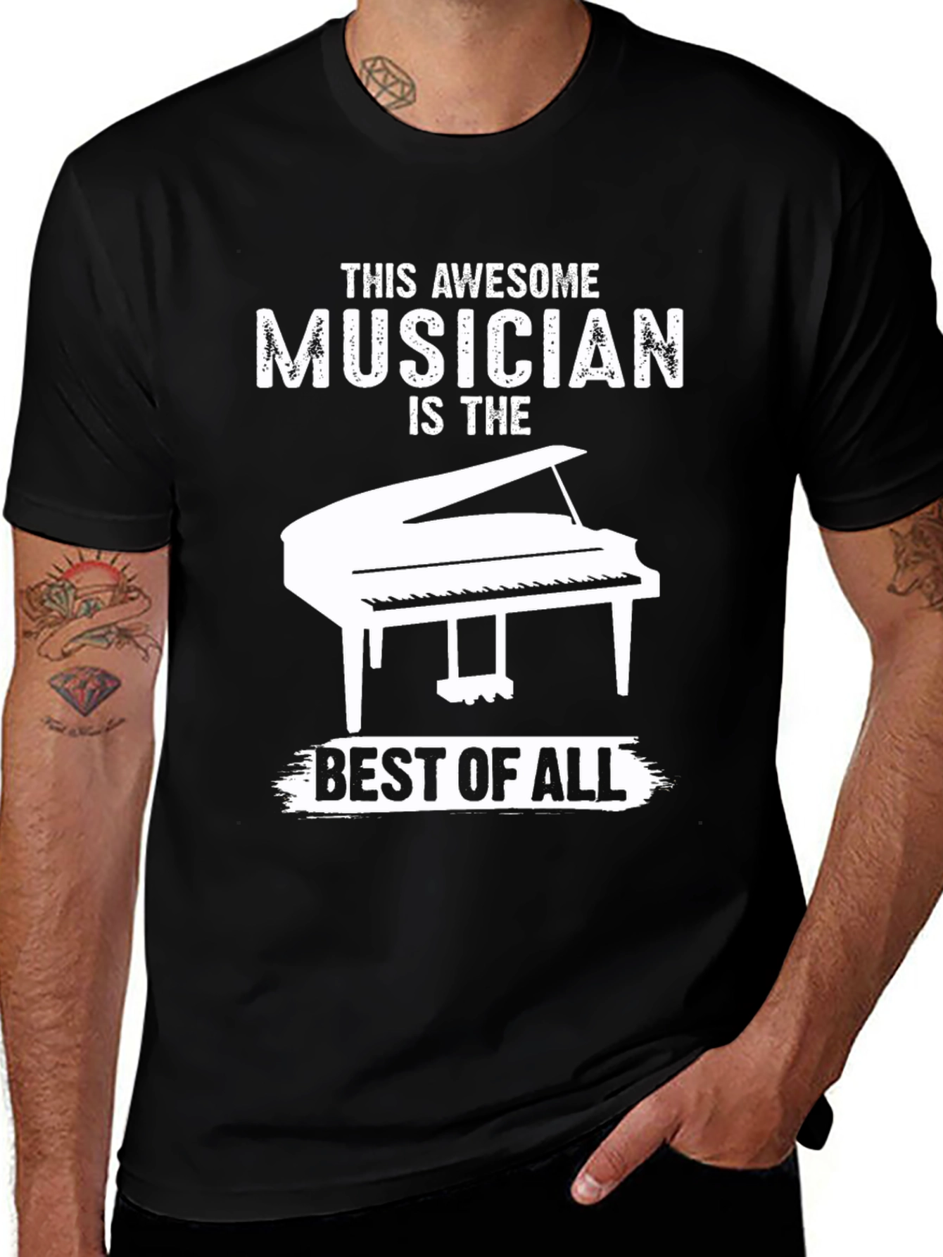 Awesome Musician Piano Graphic Tee