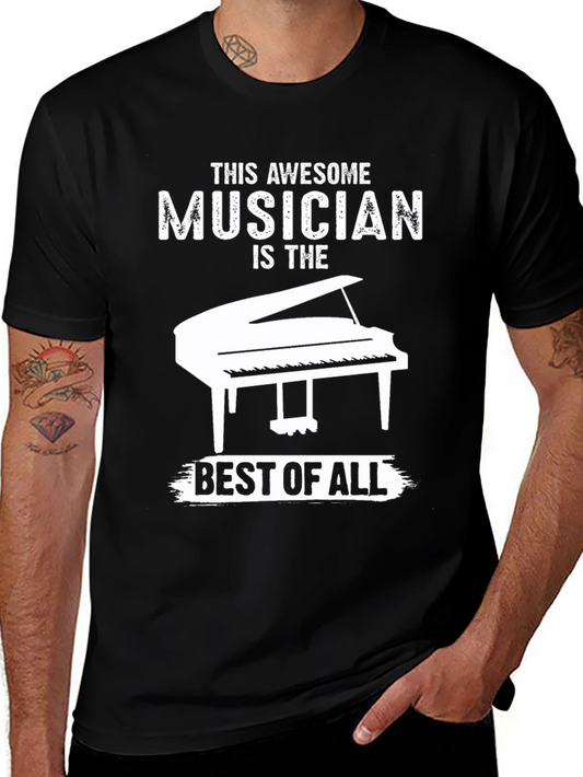 Awesome Musician Piano Graphic Tee