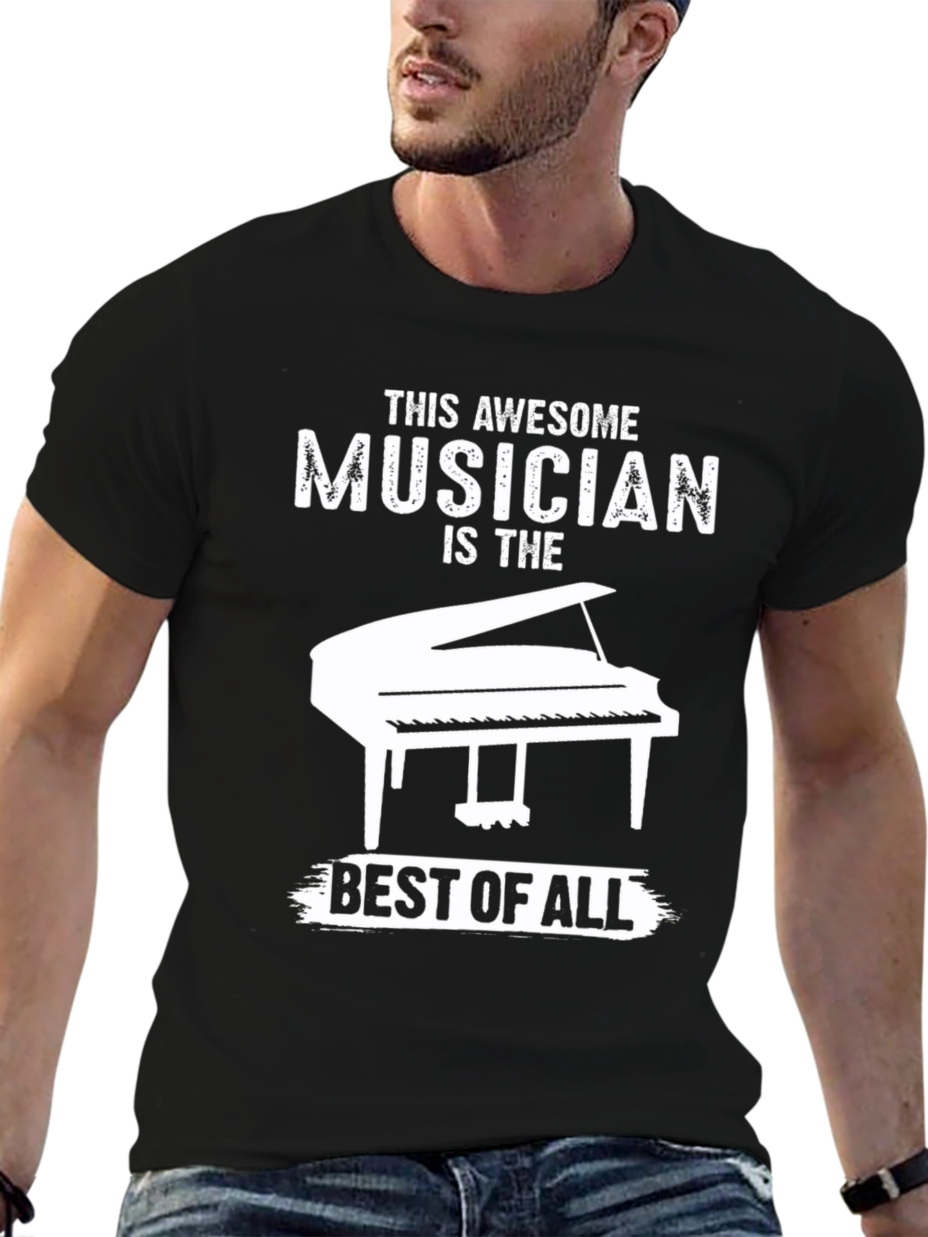 Awesome Musician Piano Graphic Tee