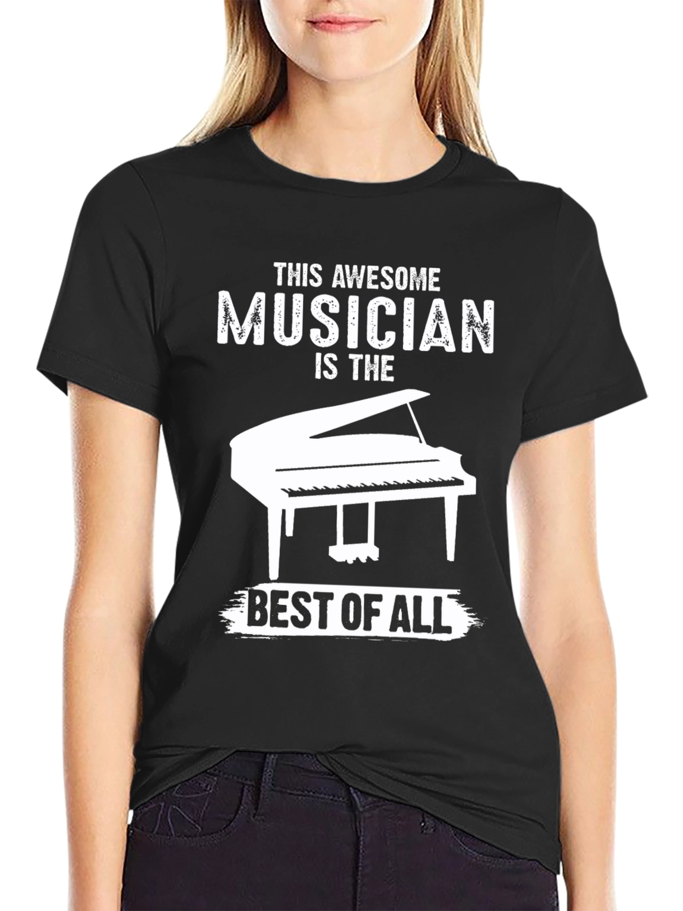Awesome Musician Piano Graphic Tee