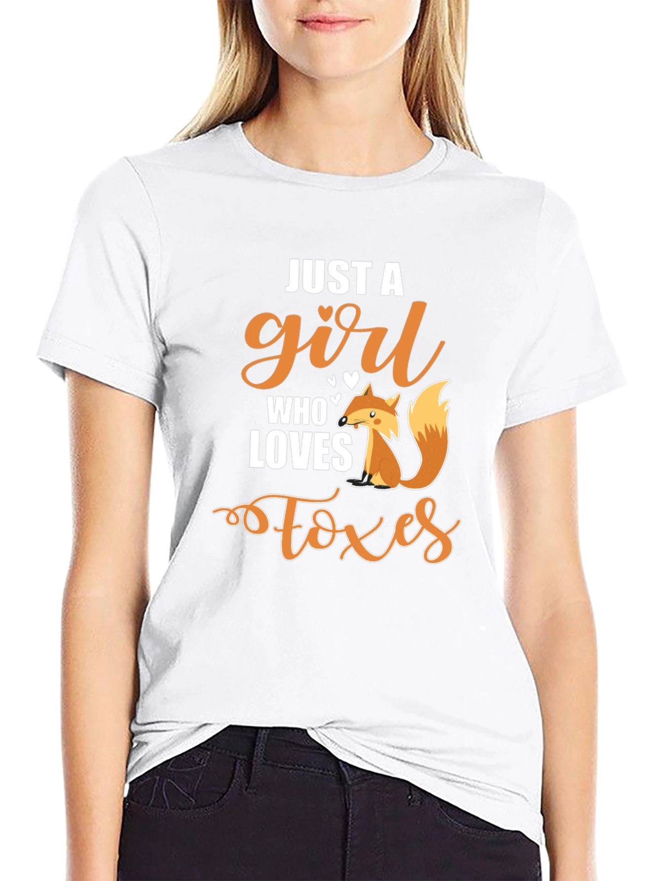 Just a Girl Who Loves Foxes Graphic Tee