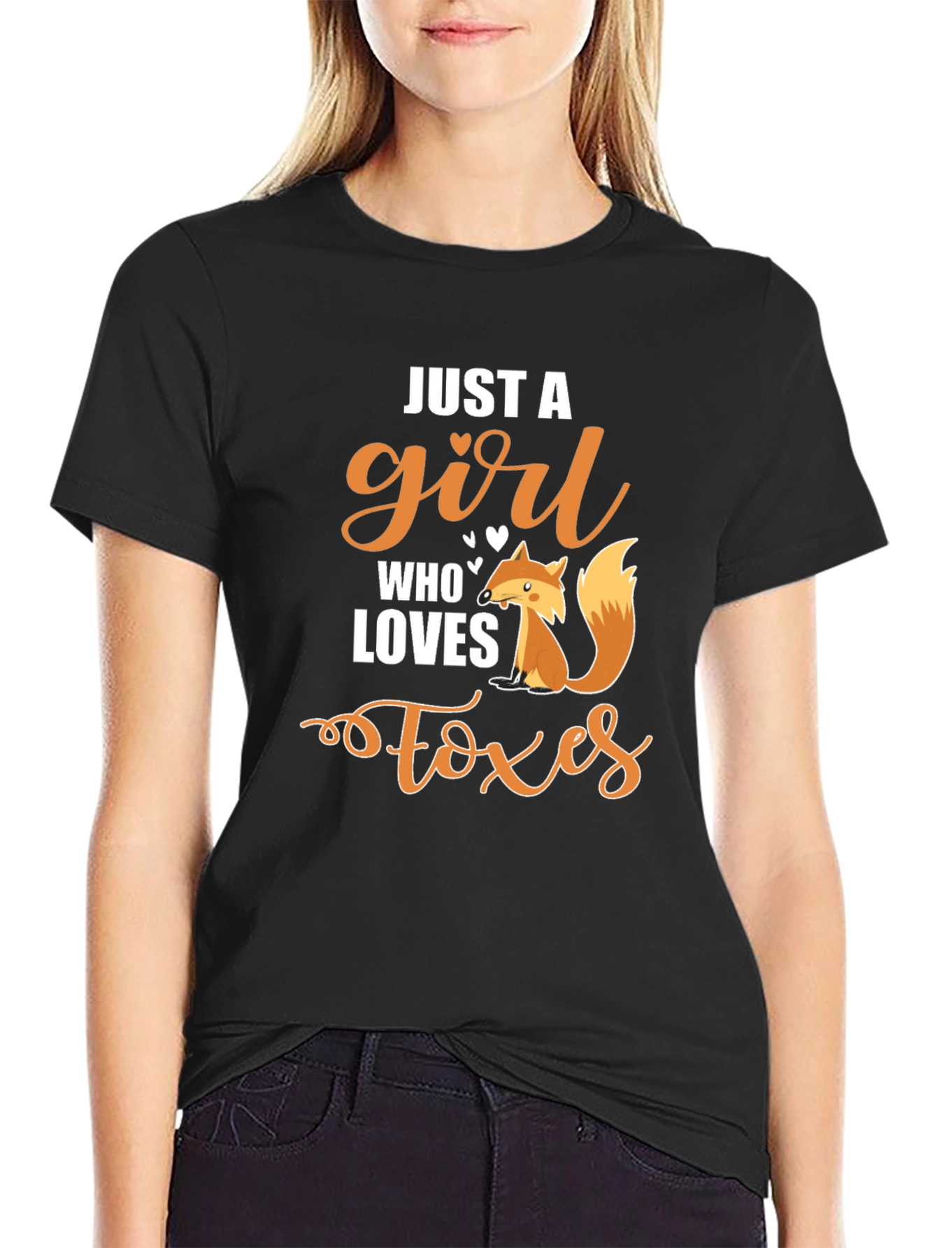 Just a Girl Who Loves Foxes Graphic Tee