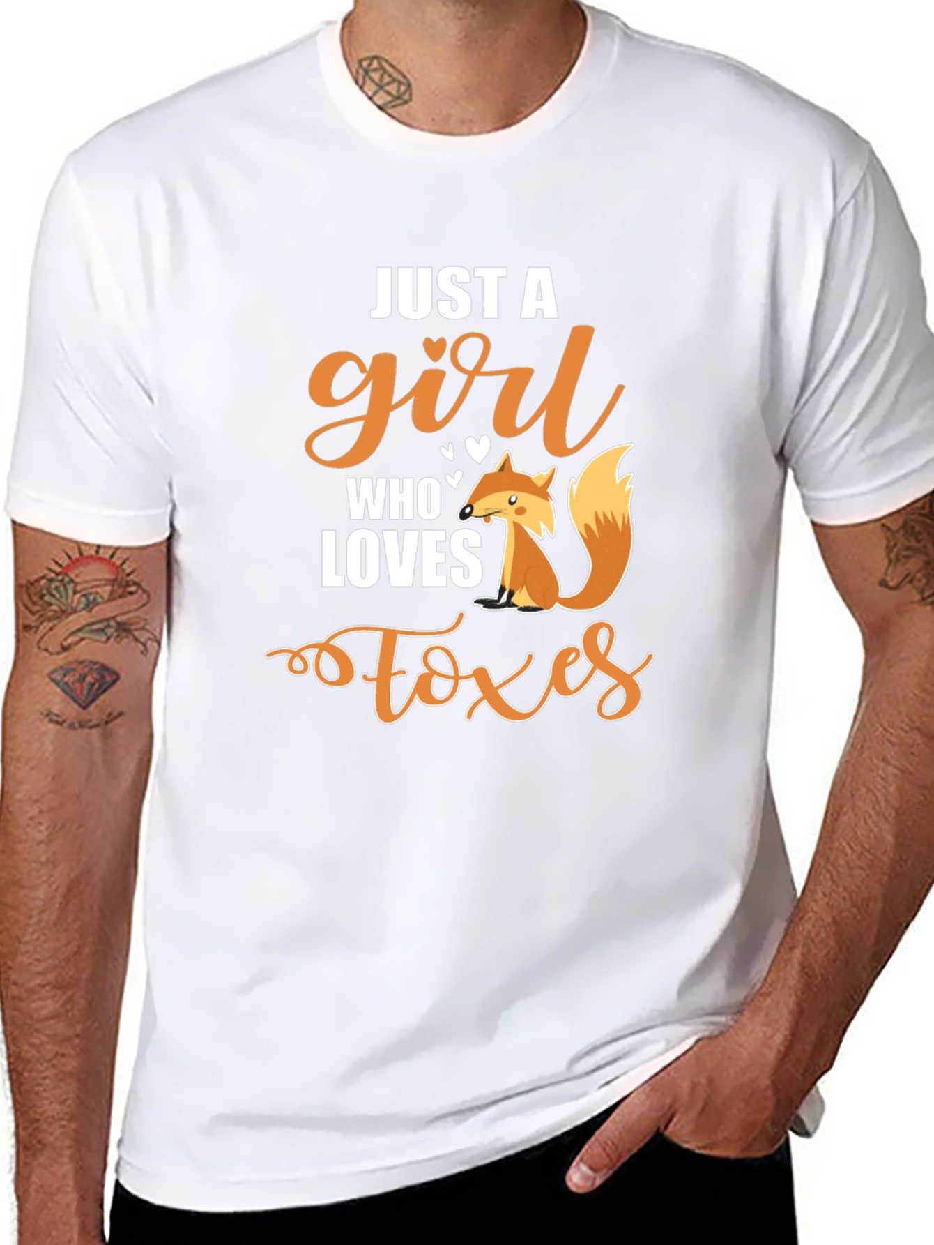 Just a Girl Who Loves Foxes Graphic Tee