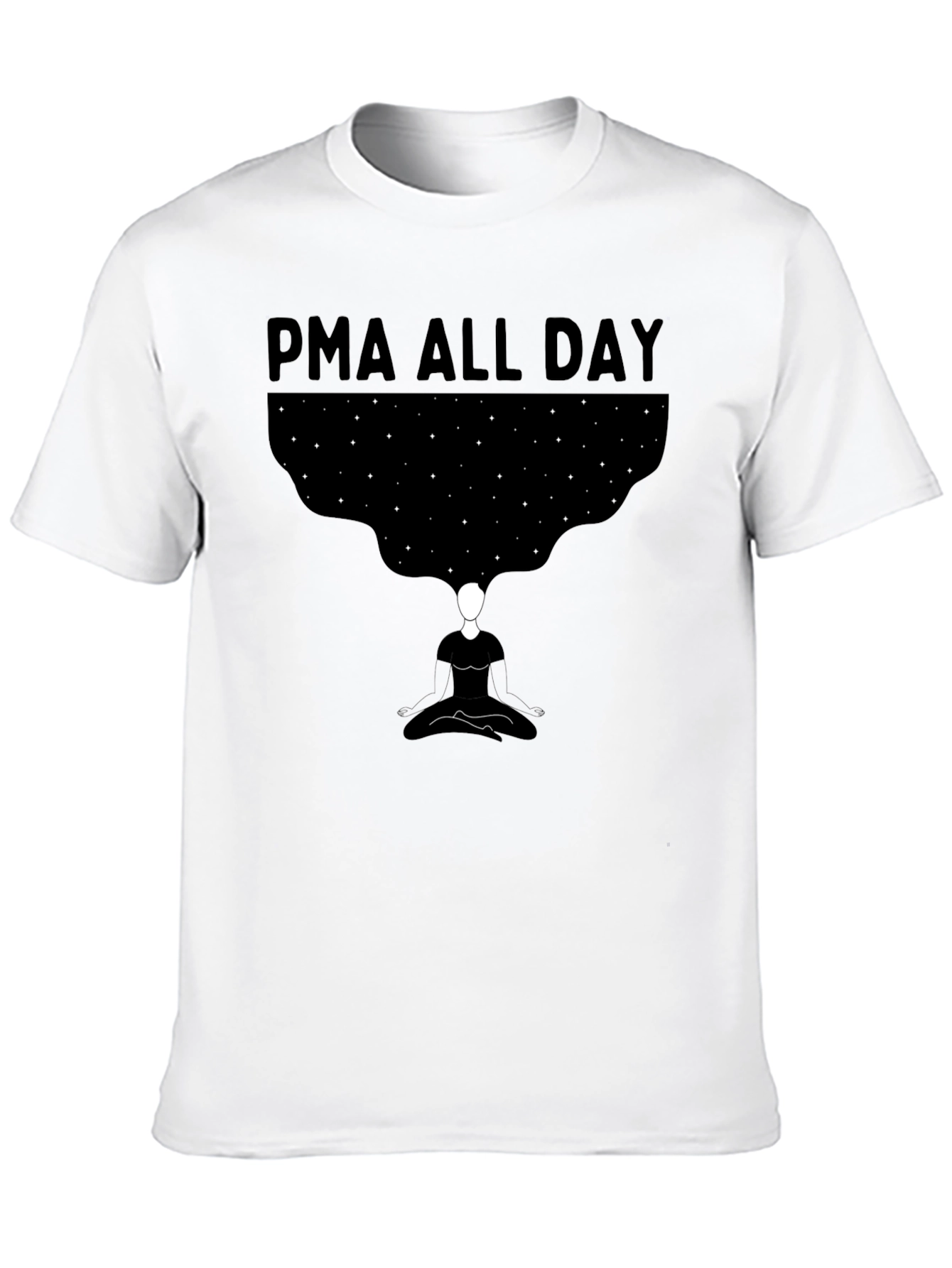 PMA All Day Graphic Tee - Meditating Starry Mind