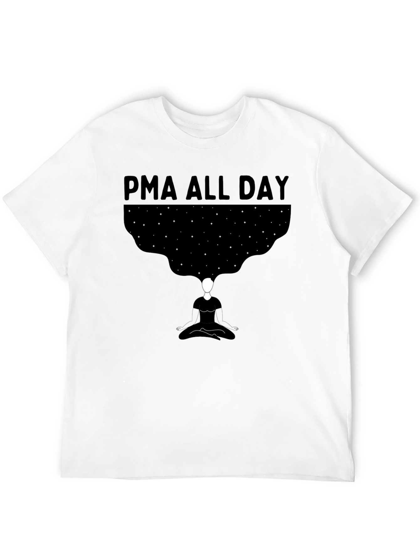 PMA All Day Graphic Tee - Meditating Starry Mind