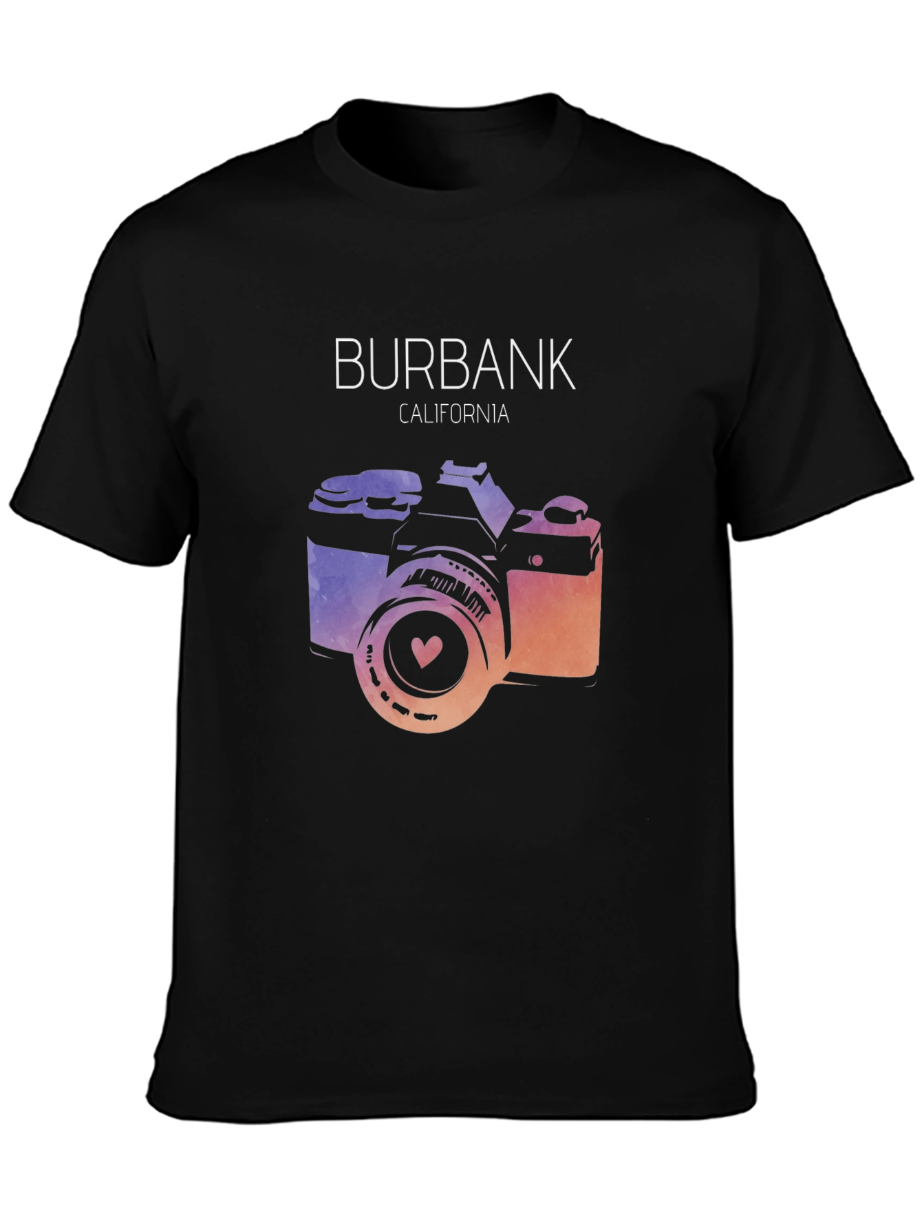 Burbank California Camera Graphic Tee
