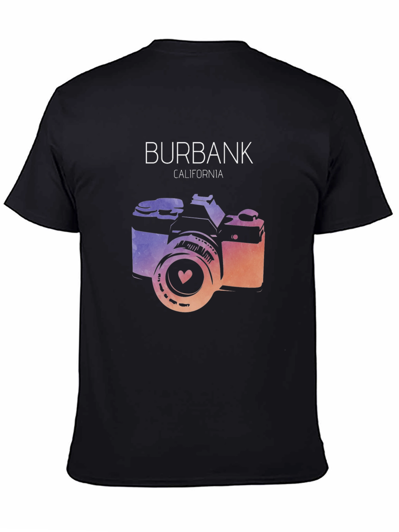 Burbank California Camera Graphic Tee