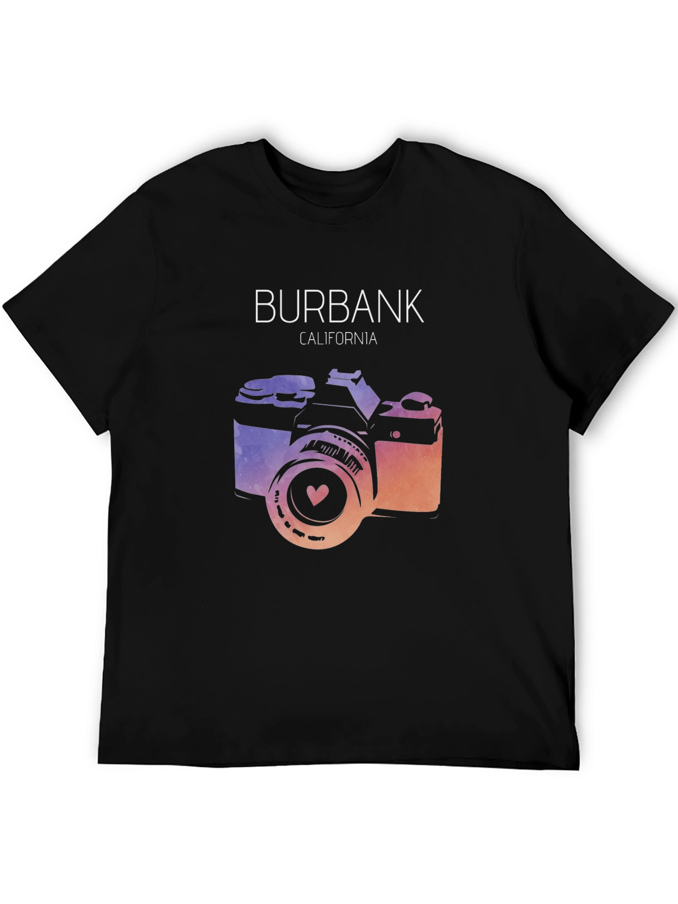 Burbank California Camera Graphic Tee