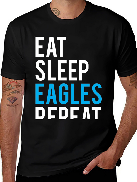 Eat Sleep Eagles Repeat T-Shirt - Fan Apparel