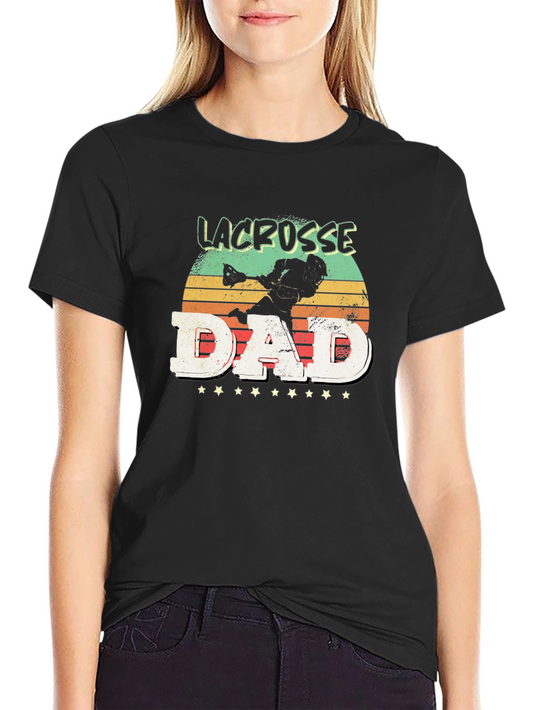 Lacrosse Dad T-Shirt - Vintage Style Graphic Tee