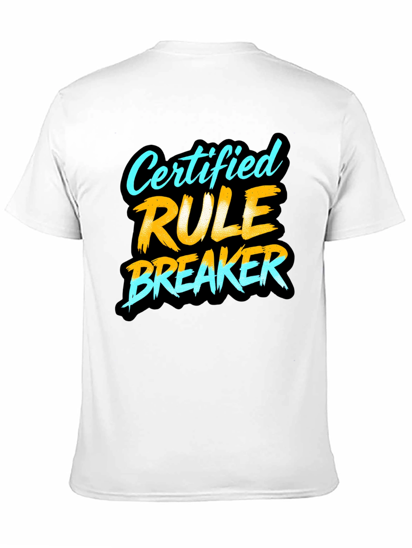 Certified Rule Breaker Graphic Tee - Black